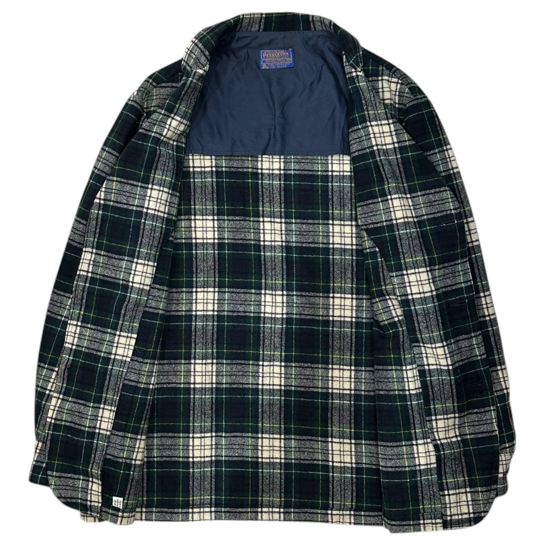 PENDLETON(ペンドルトン) 70's Wool Check Casual Jacket 70年代 ウール チェック カジュアル ジャケット L グリーン ヴィンテージ