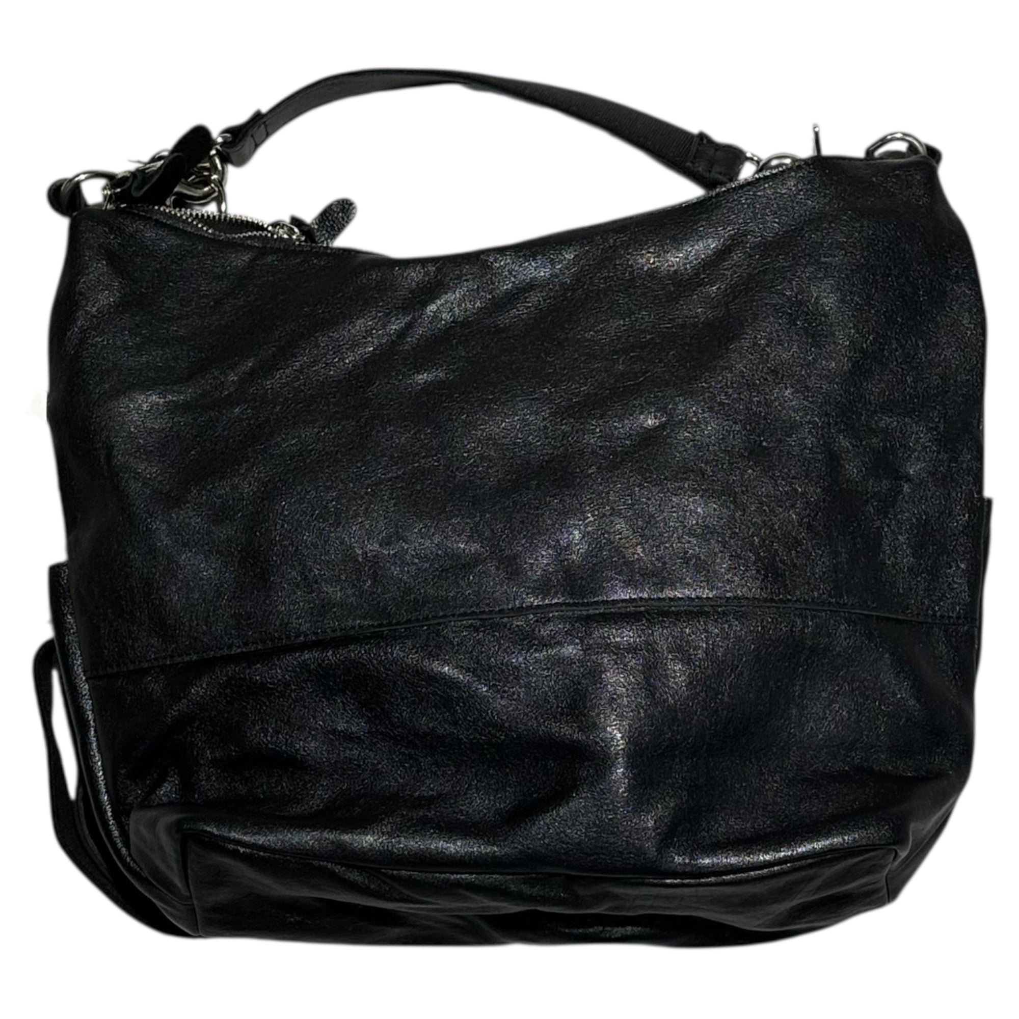 OPENING ACT(オープニングアクト) MADE in JAPAN Washcow Leather 2-Way Shoulder Bag ウォッシュカウレザー2WAY ショルダー バッグ opa250565 ブラック 日本製 本革