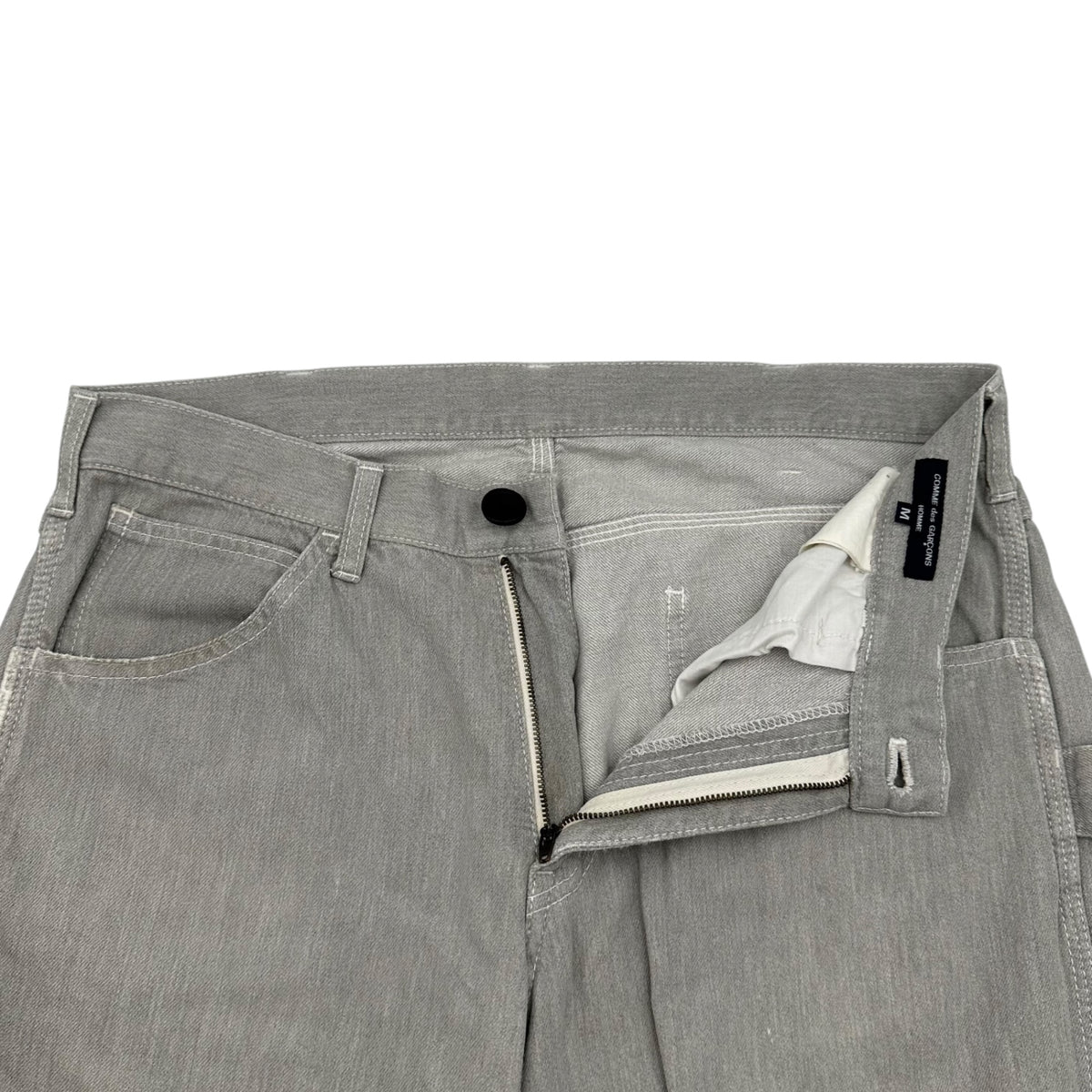 COMME des GARCONS HOMME(コムデギャルソンオム) Cotton Painter Denim Pants コットン ペインター デニム パンツ 表記消(M程度) ライトグレー