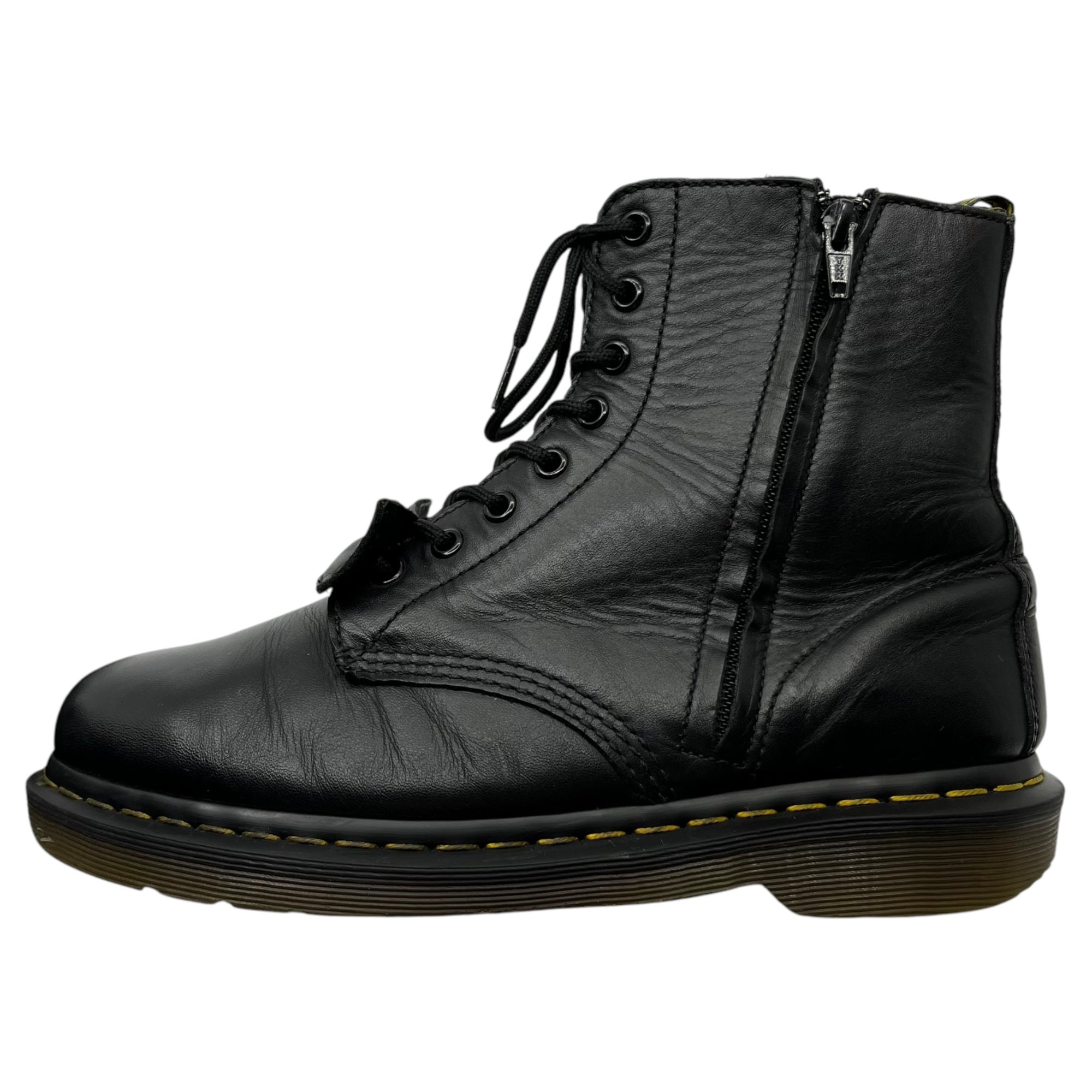 YOHJI YAMAMOTO×DR.MARTENS(ヨウジヤマモト×ドクターマーチン) 16SS PASCAL Y ZIP サイド ジップ ブーツ 21794001 US 9(27cm程度) ブラック コラボ