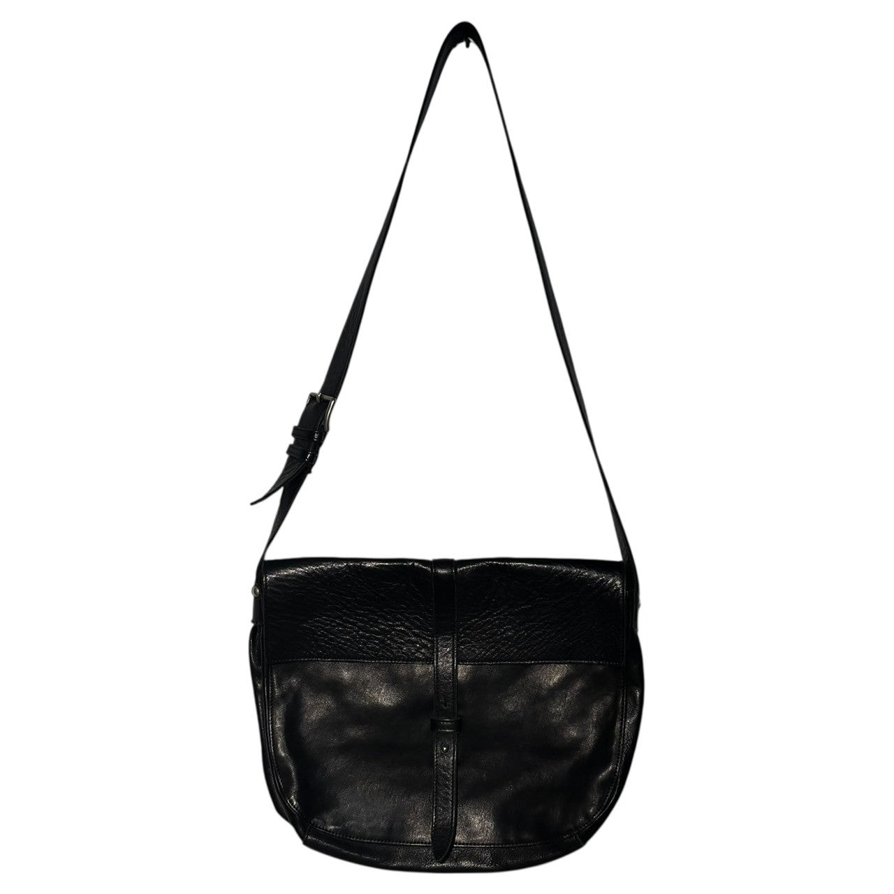 Y's(ワイズ) Horse Leather Shoulder Bag ホース レザー ショルダー バッグ YY-I21-760 ブラック