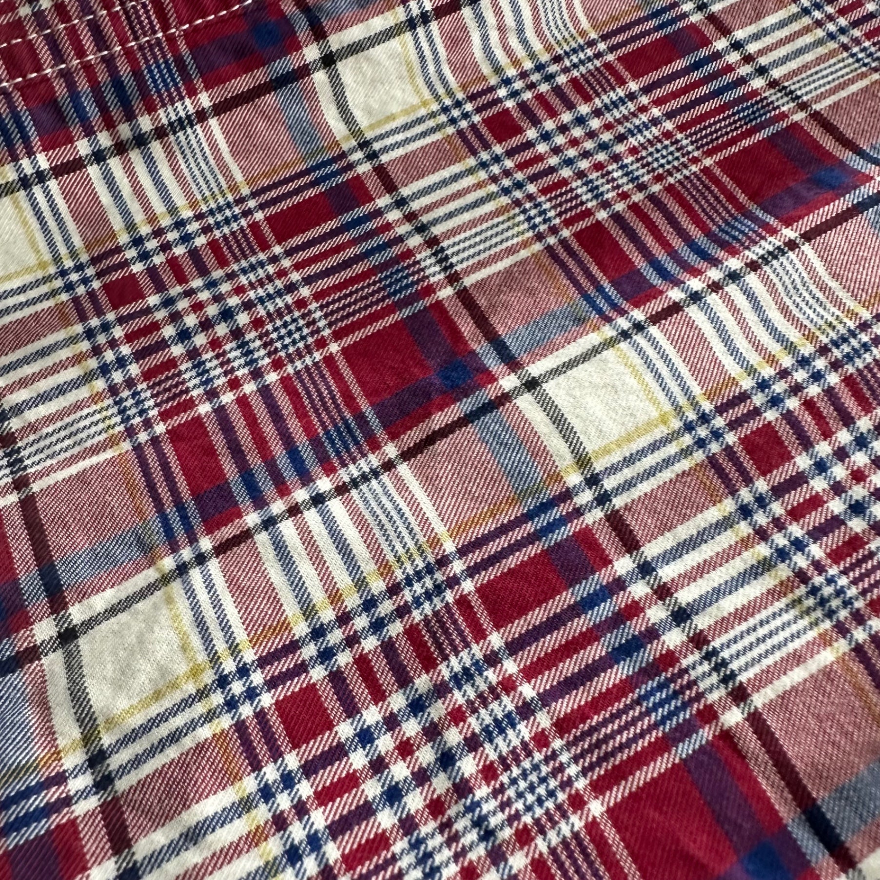 VISVIM(ビズビム/ヴィズヴィム) Plaid Button-Down Shirt チェック ボタン ダウン シャツ VS0001535 S レッド