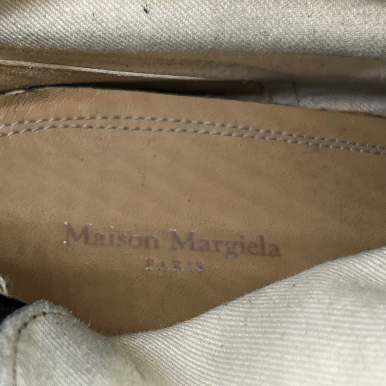 MAISON MARGIELA(メゾンマルジェラ) 21SS TABI BOOTS 足袋 ブーツ シボ革 ヒール S57WU0220 SIZE 39(24.5～25.0程度) ブラック 箱付