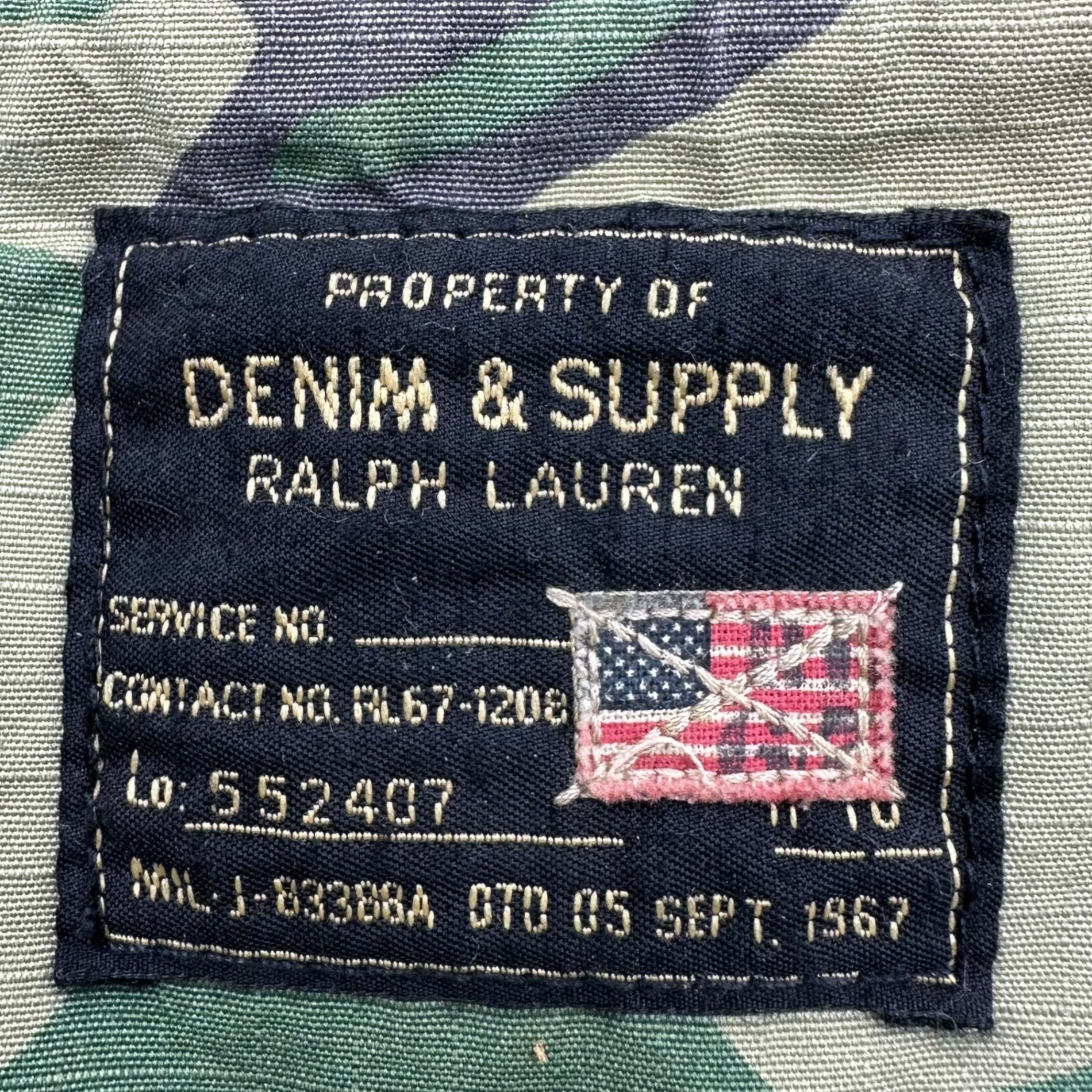 DENIM & SUPPLY RALPH LAUREN(デニム&サプライラルフローレン) Camouflage Ripstop Big Tote Bag カモフラ リップストップ ビッグ トート バッグ カーキ