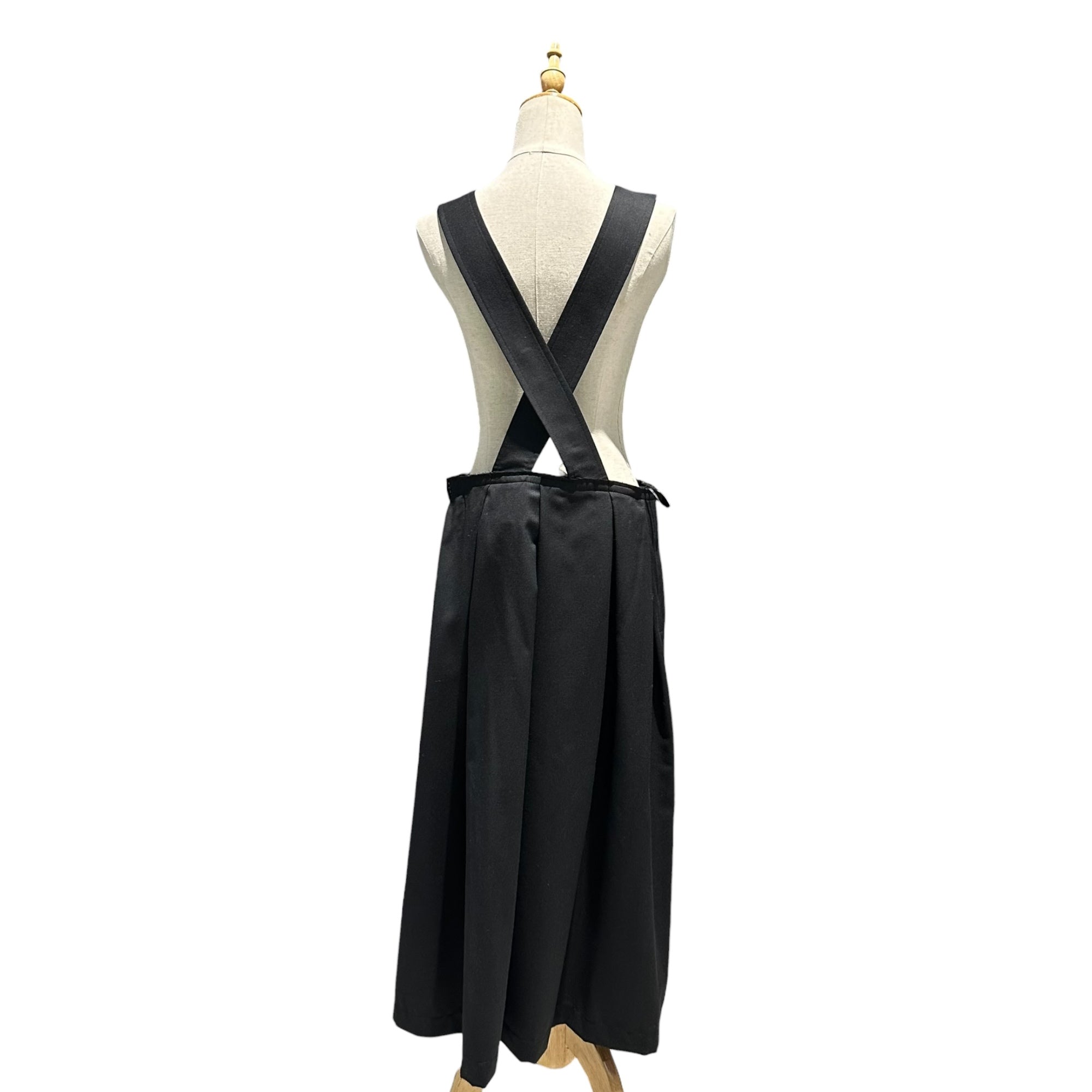 BLACK COMME des GARCONS(ブラックコムデギャルソン) 2018SS Suspender Jumper Skirt サスペンダー ジャンパー スカート ワンピース 1A-A003 S ブラック AD2017