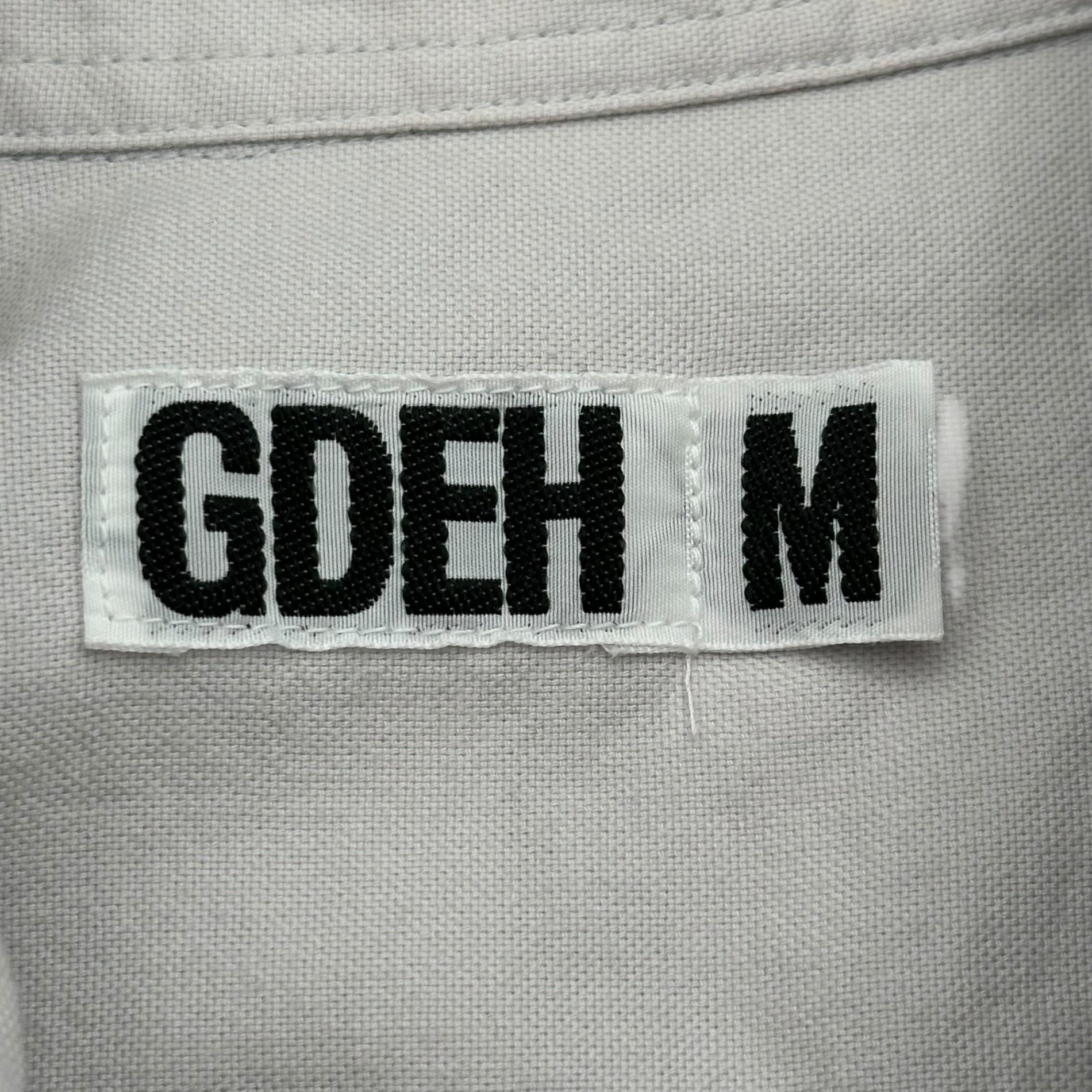 GOODENOUGH(グッドイナフ) 00's Flap Pocket Cotton Button-Down Shirt フラップポケット コットン ボタンダウン シャツ M グレー