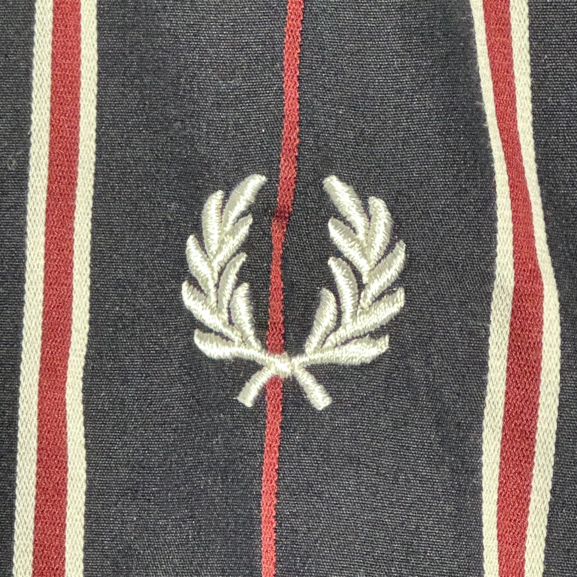 FRED PERRY(フレッドペリー) Cotton L /S Striped Shirt コットン 長袖 ストライプ シャツ F4544 M ネイビー×ワインレッド