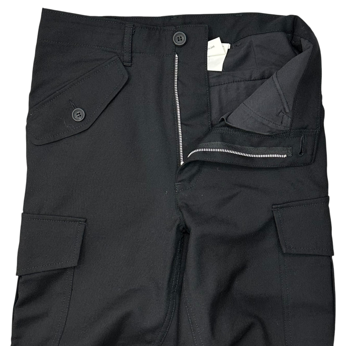 JUNYA WATANABE COMME des GARCONS(ジュンヤワタナベコムデギャルソン) 2003AW Wool Parachute Cargo Pants ウール パラシュート カーゴ パンツ JK-P032 S ブラック AD2003