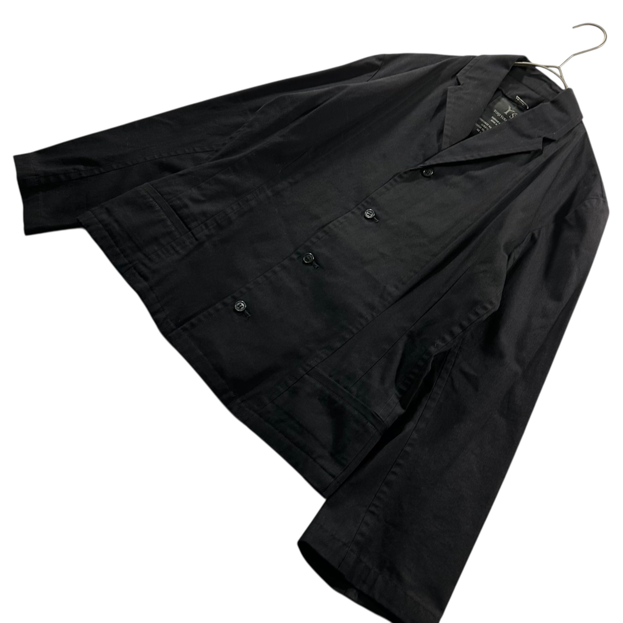 Y's(ワイズ) 4B Cotton Casual Jacket 4ボタン コットン カジュアル ジャケット YO-J28-037 3(L程度) ブラック