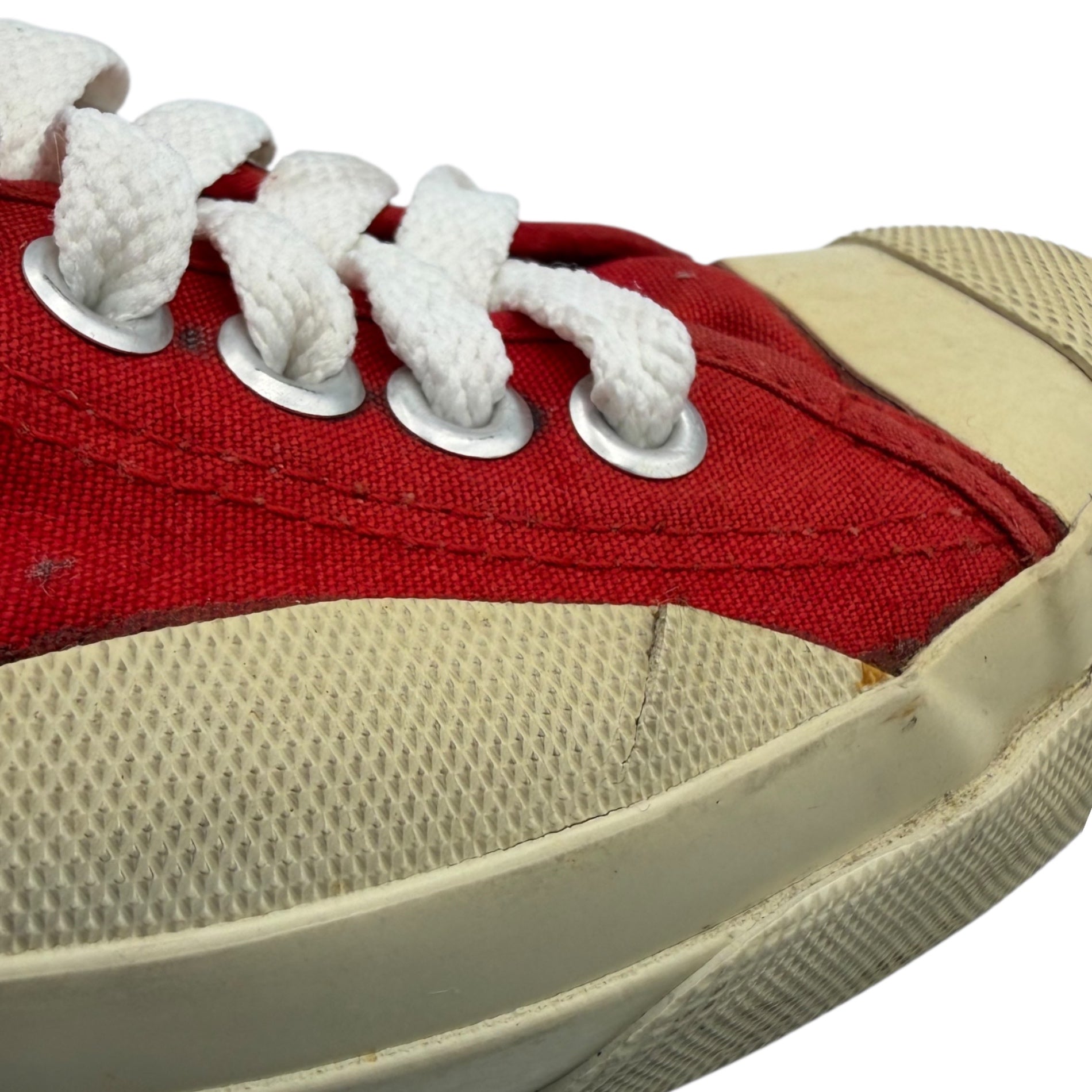 UNDER COVER×FINESSE(アンダーカバー×フィネス) 1999 Canvas low-top sneakers キャンバス ローカット スニーカー 23.5cm レッド