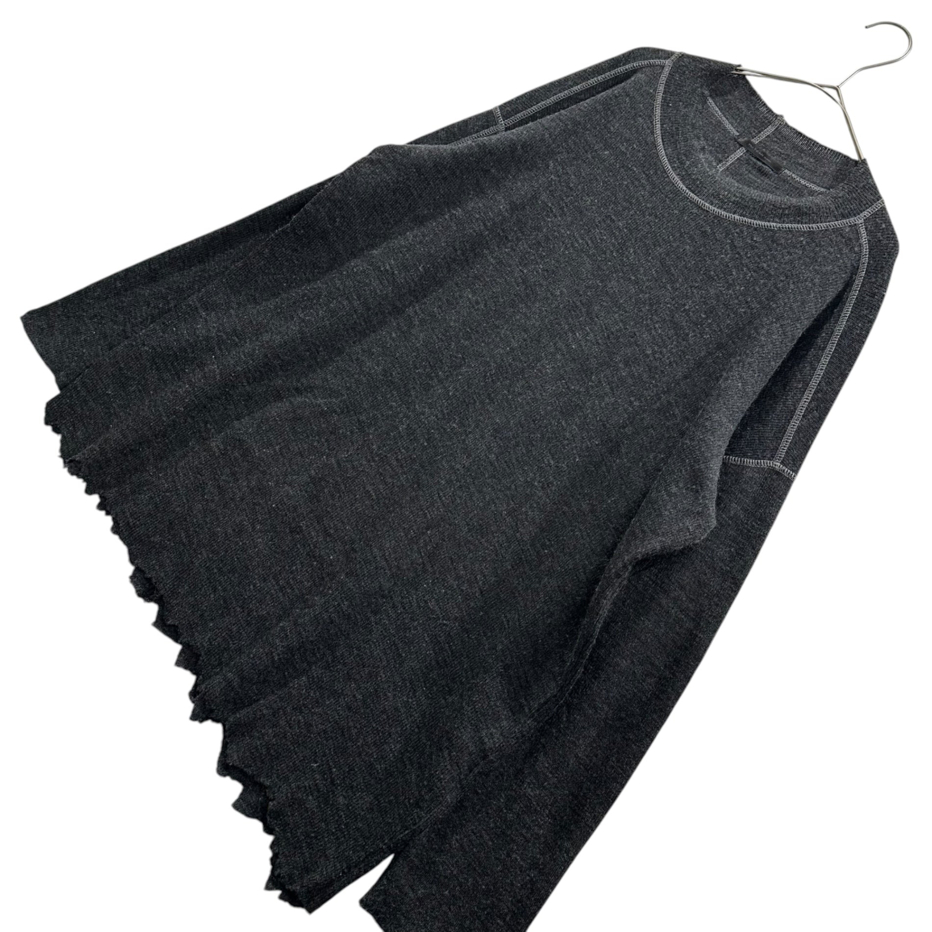 The Viridi-anne(ザヴィリディアン) 2018AW Wool Cut-Off Knit ウール カットオフ ニット VI-2964-07 1 グレー