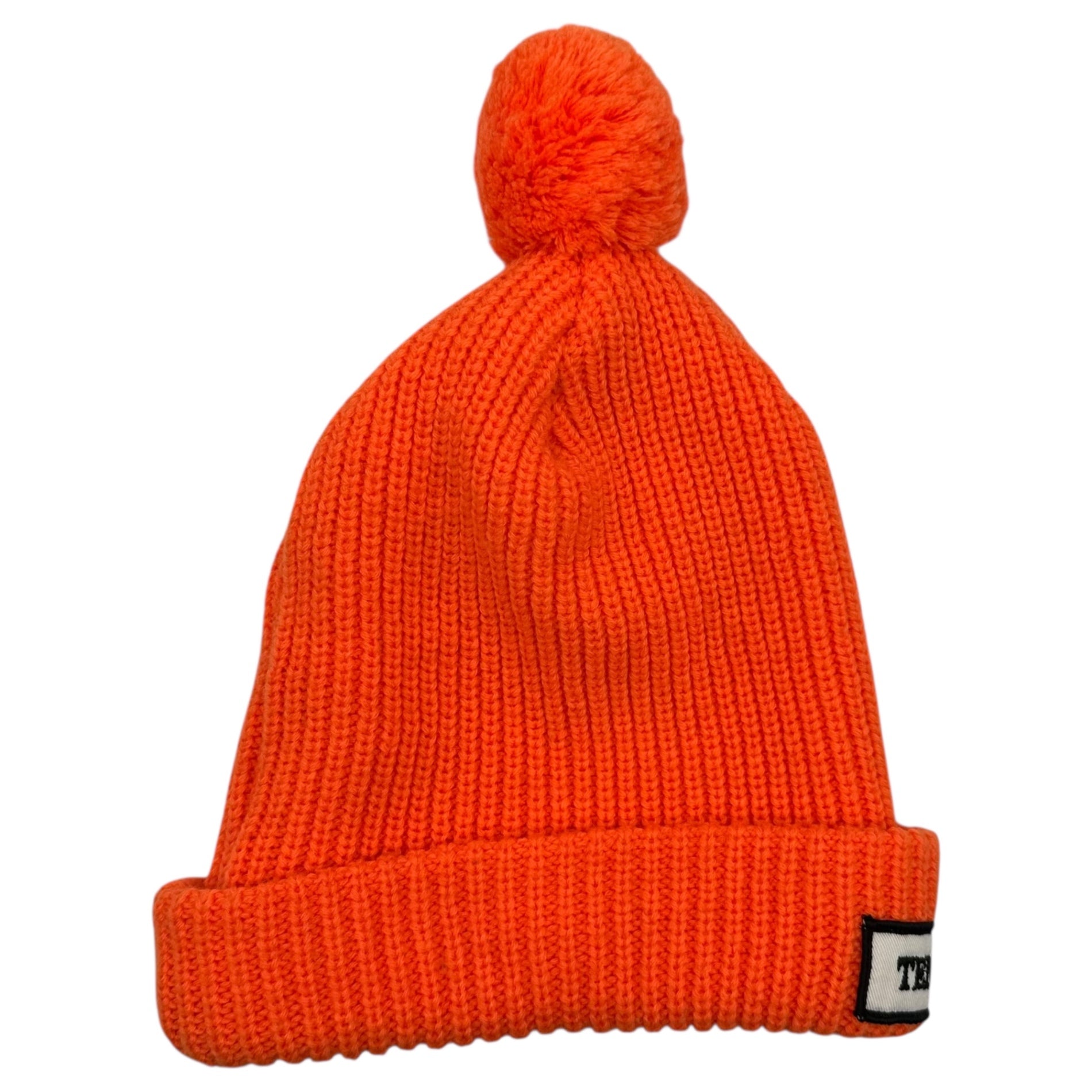 TENDERLOIN(テンダーロイン) Logo Patches Beanie ロゴ ワッペン ポンポン ニット帽 オレンジ
