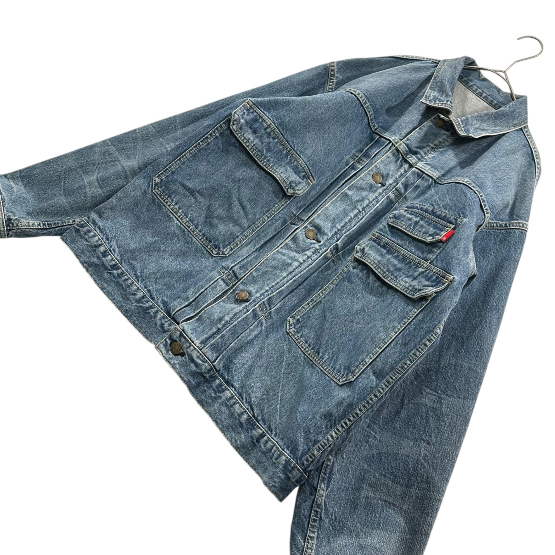 UNDERCOVER(アンダーカバー) 21AW BIG DENIM JACKET ビッグ デニム ジャケット Gジャン UC1A4208-2 3(M程度) ライトインディゴ 参考定価59,400円(税込)