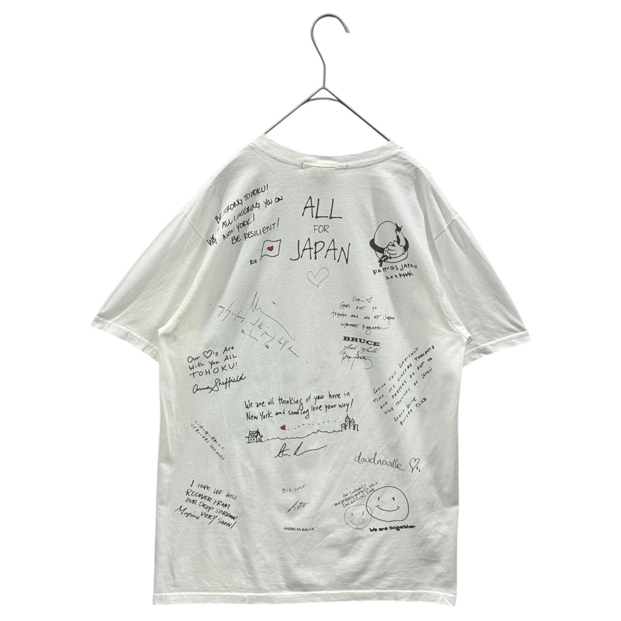 AMERICAN RAG CIE(アメリカンラグシー) 2011's Charity Tee チャイティー Tシャツ M ホワイト サイン
