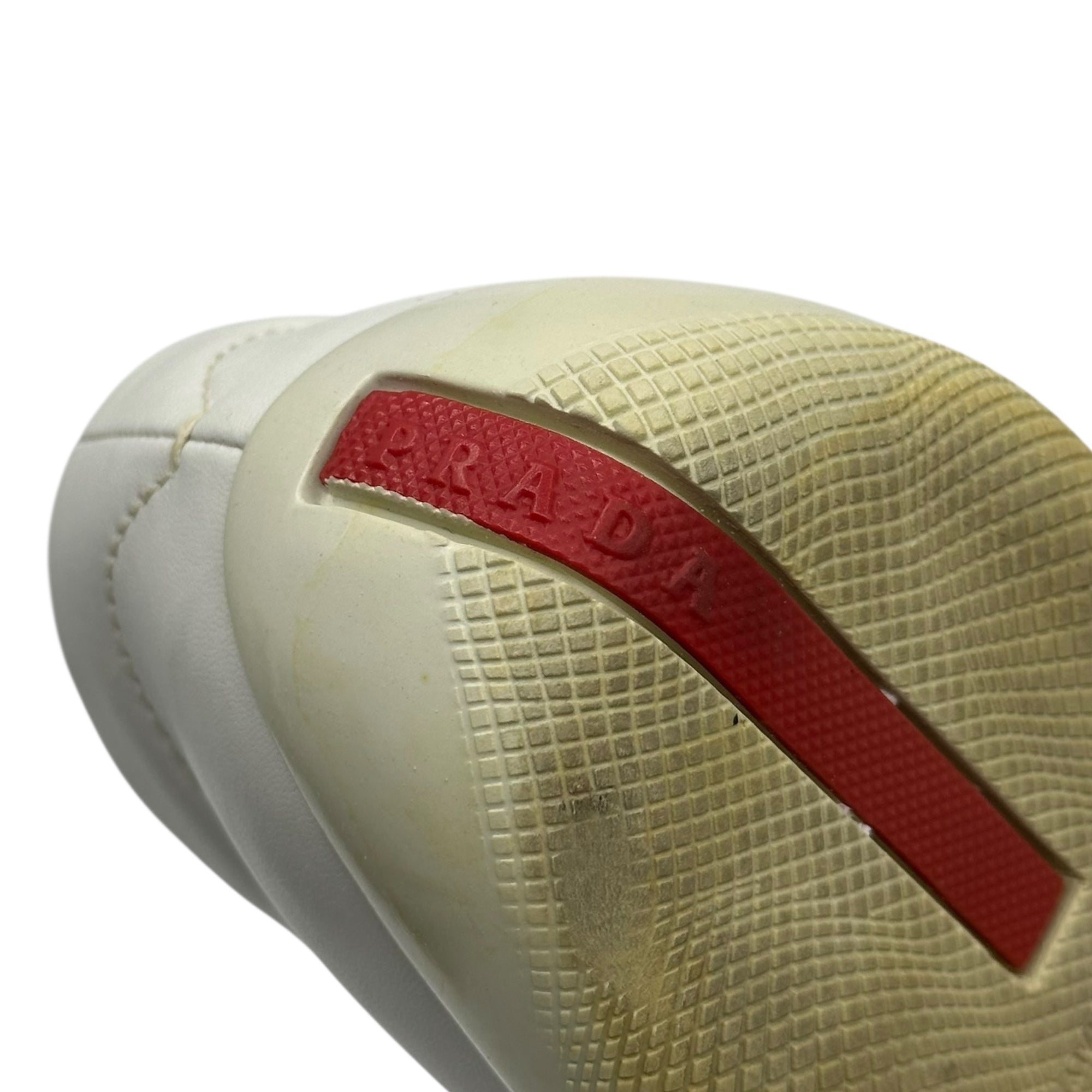 PRADA SPORT(プラダスポーツ) 00's America's Cup Leather Loafers アメリカズ カップ レザー ローファー 8(27cm~27.5cm程度) ホワイト Y2K スニーカー