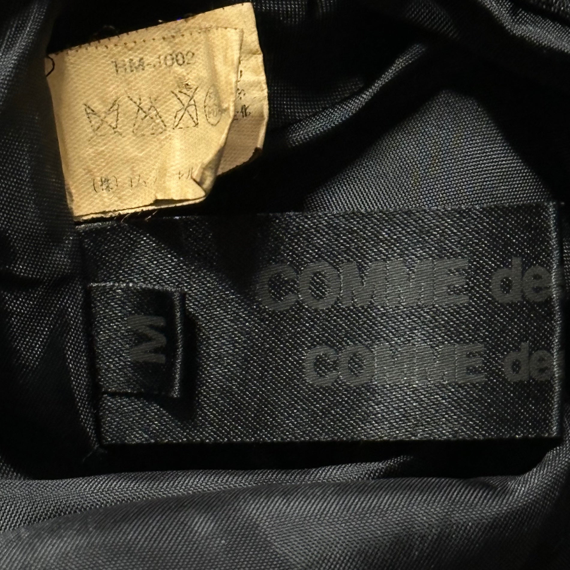 COMME des GARCONS COMME des GARCONS(コムデギャルソンコムデギャルソン) Polyester Shrink-Resistant Attached Sleeves ポリエステル 縮絨 付け袖 RM-J002 M ブラック