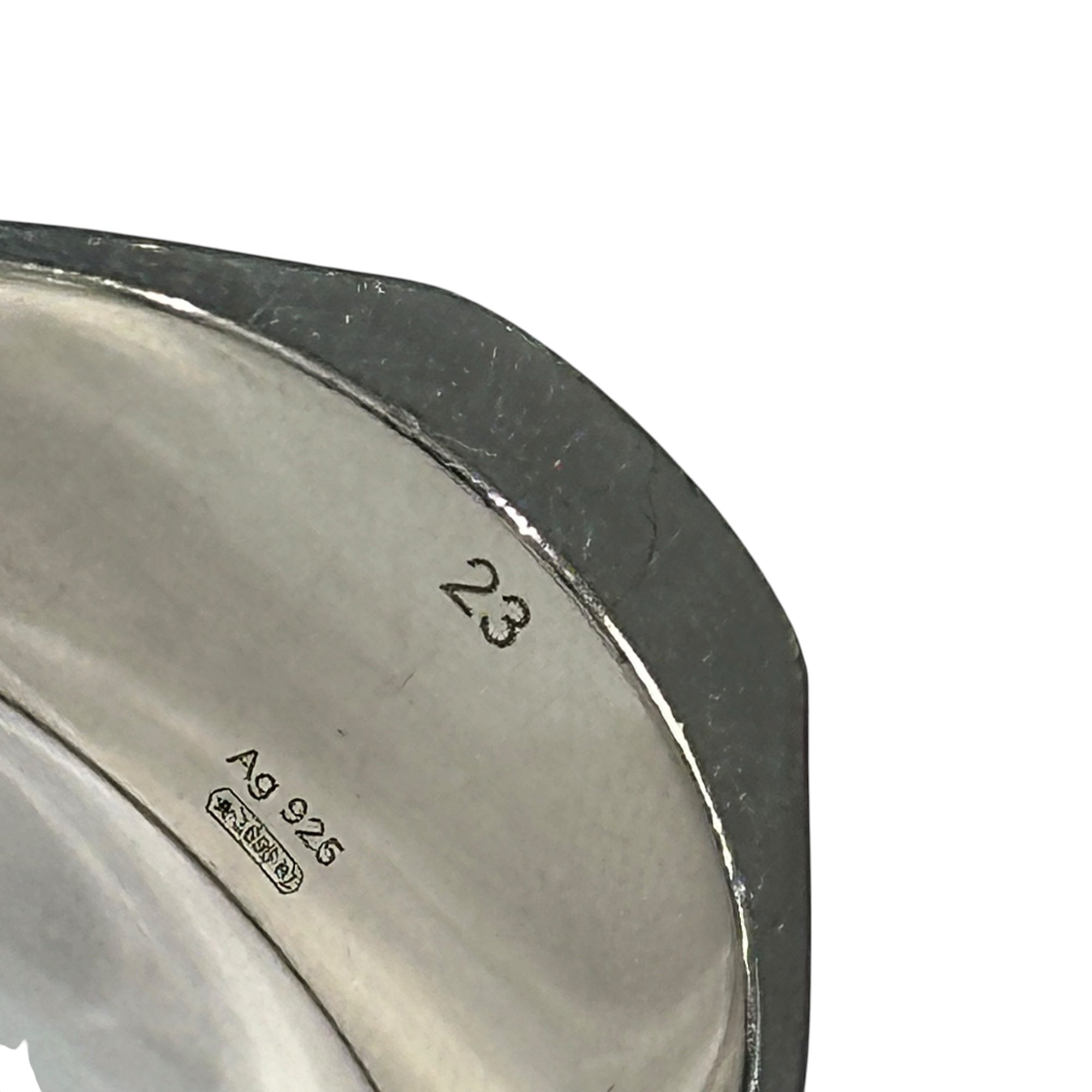 GUCCI(グッチ) Ag 925 Trademark Hexagon Signet Ring トレードマーク