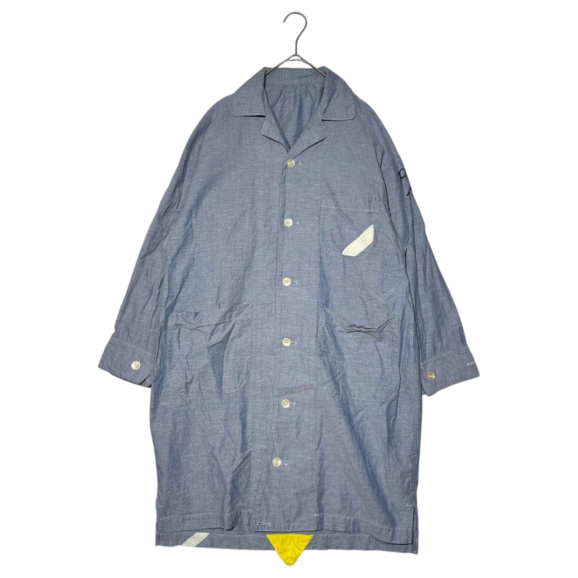 PHINGERIN(フィンガリン) Armline Cotton Long Sleeve Coat アームライン コットン 長袖 コート  PD-131-P-011 S ブルー