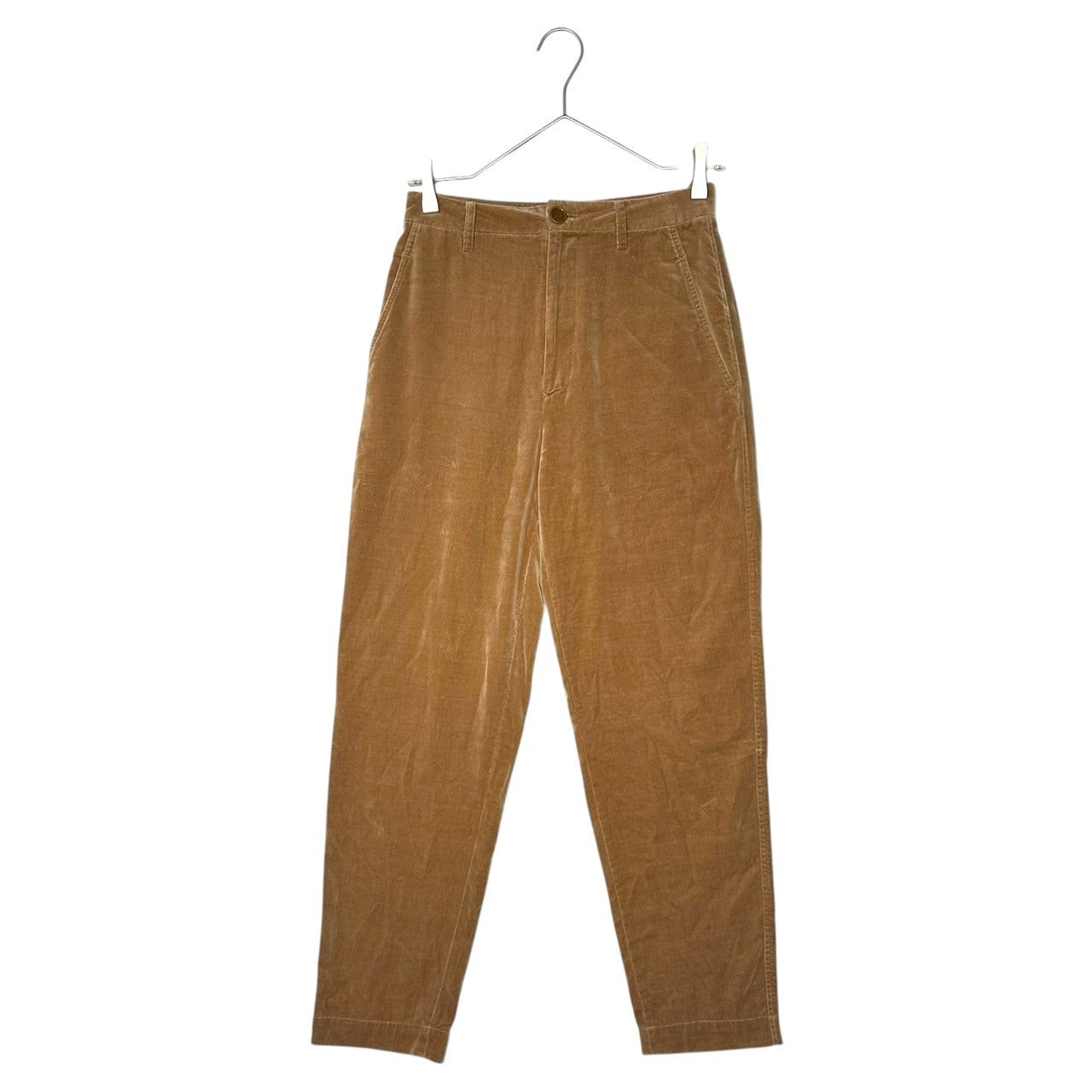 ISSEY MIYAKE(イッセイミヤケ) 90's Velour tight straight pants ベロア タイト ストレート パンツ IM63-FF126 M ベージュ
