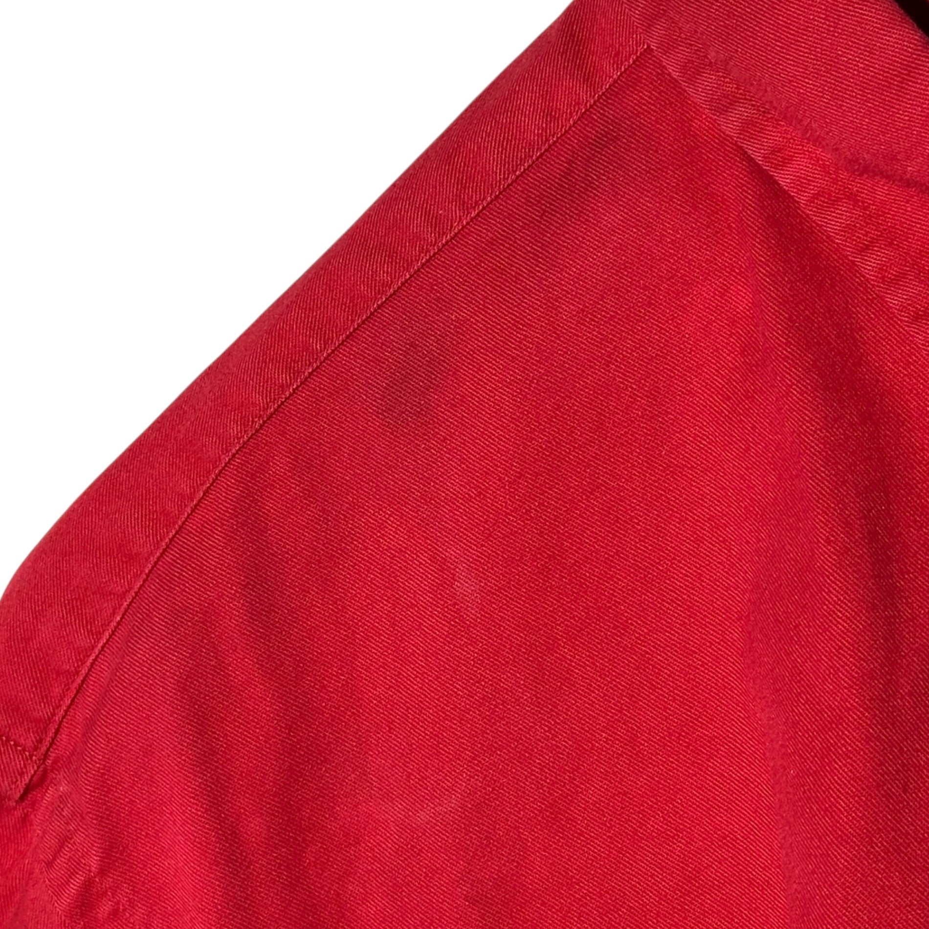 POLO RALPH LAUREN(ポロラルフローレン) 80's USA-Made Chest Print Oxford Shirt 80年代 胸 プリント オックスフォード シャツ XL レッド