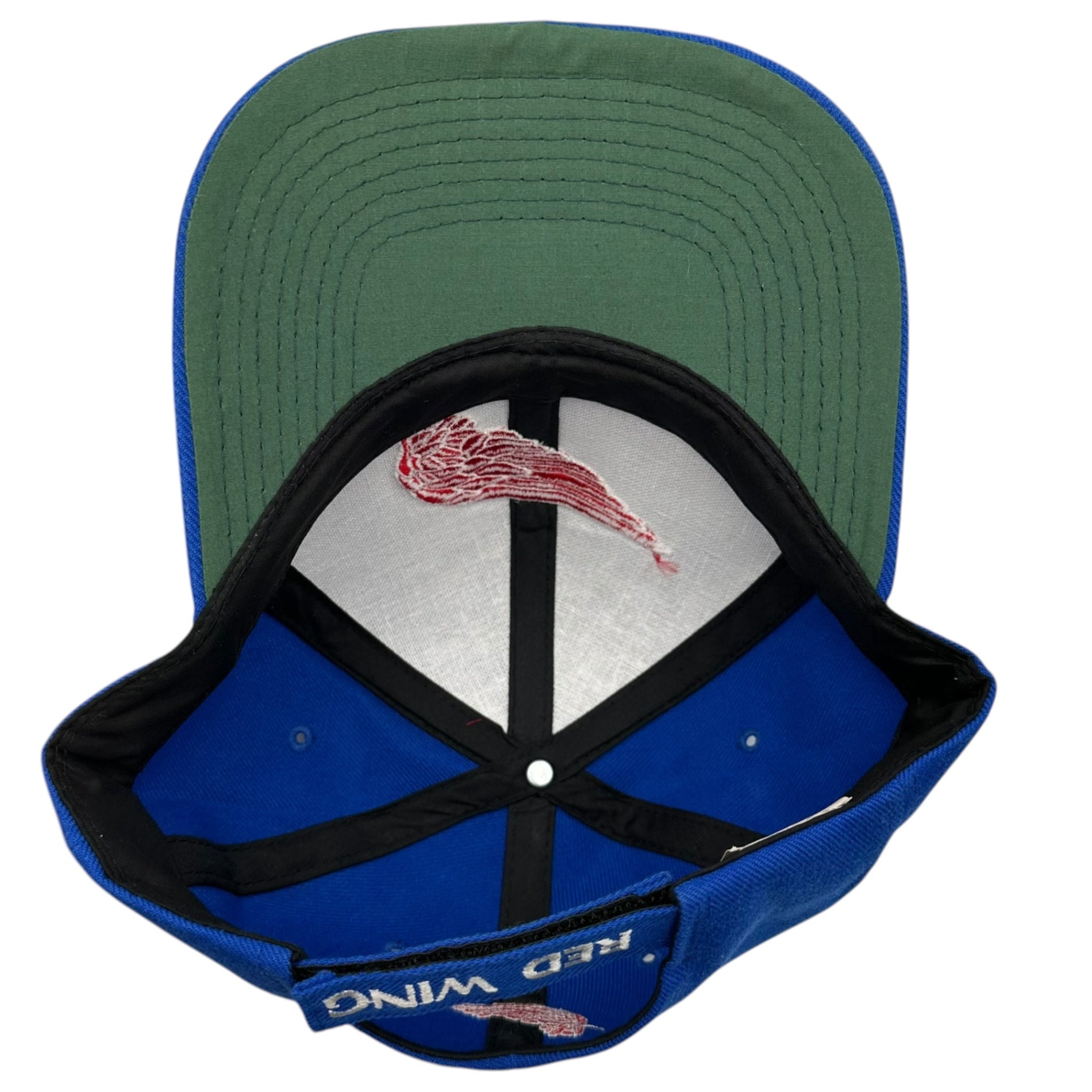 REDWING(レッドウィング) Feather tag embroidered 6-panel cap 羽タグ 刺繍 6パネル キャップ ブルー×レッド