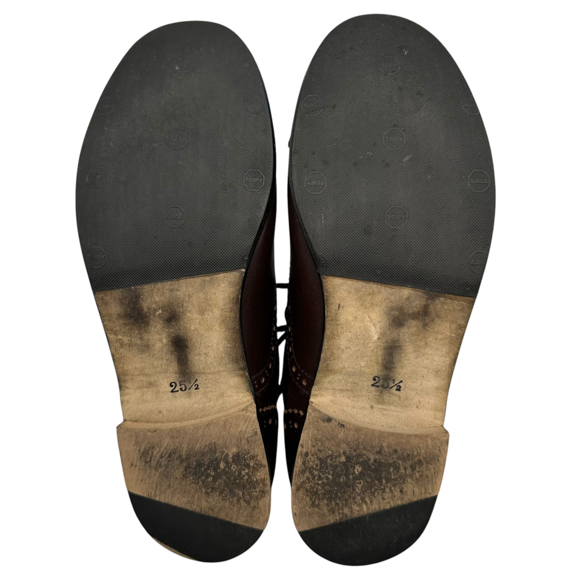 COMME des GARCONS HOMME PLUS(コムデギャルソンオムプリュス) Medallion Leather Shoes メダリオン レザー シューズ PM-K101 25.5cm ブラウン