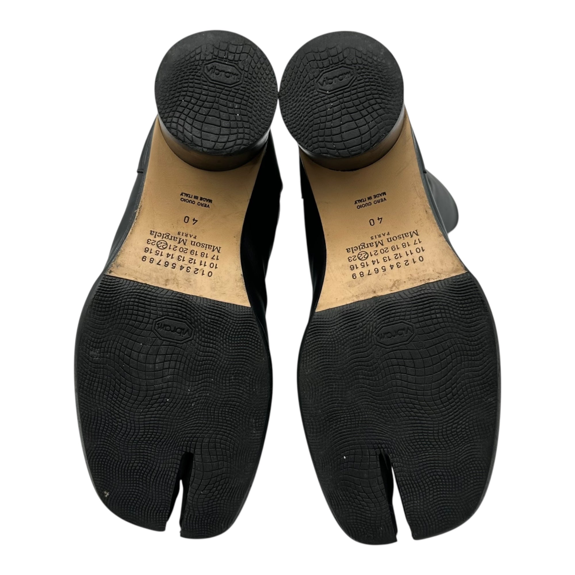 MAISON MARGIELA(メゾンマルジェラ) TABI ANKLE BOOTS H60 足袋 アンクル ブーツ 6cm S57WU0132 40(26cm程度) ブラック タビ