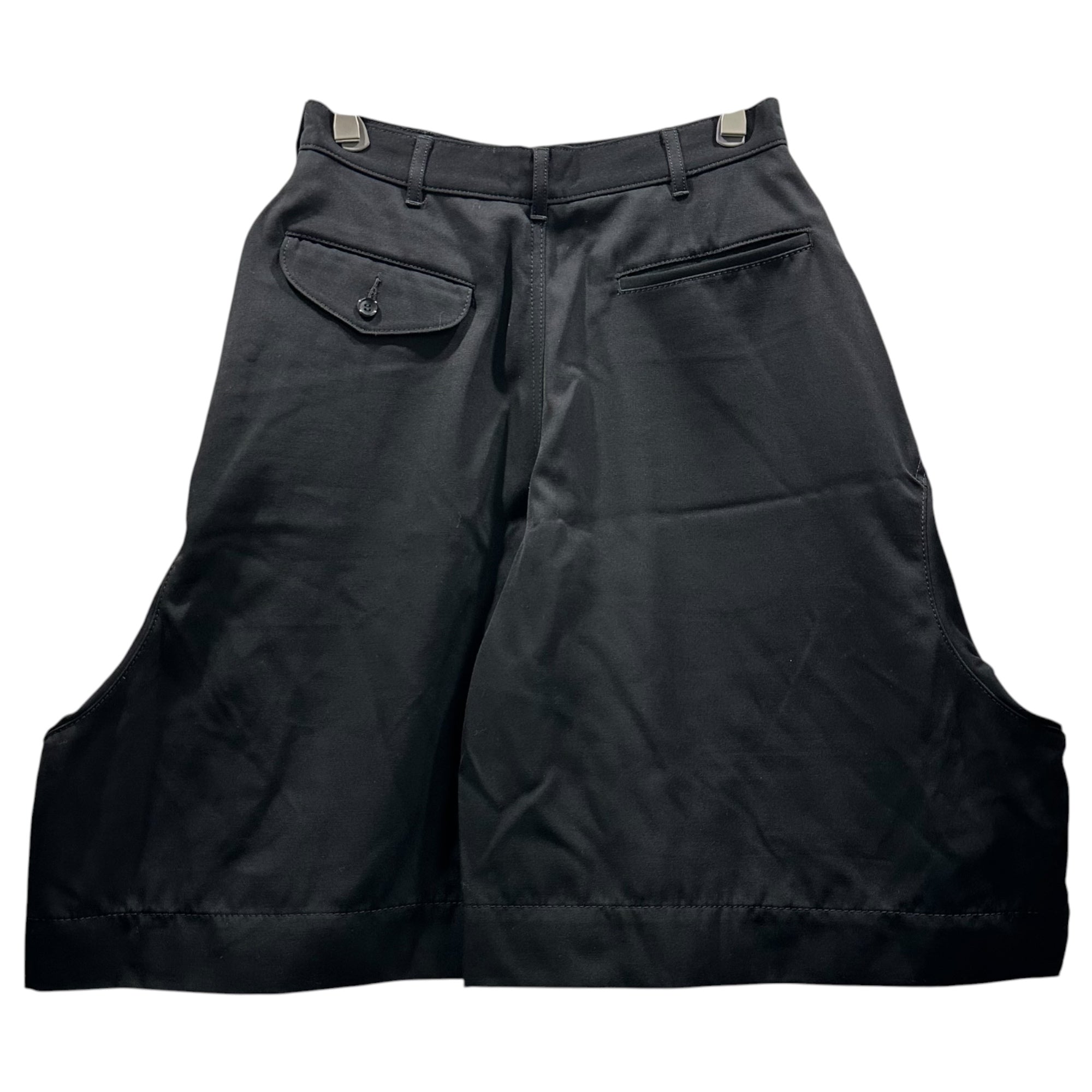 COMME des GARCONS(コムデギャルソン) 2014AW Wool Gabardine Side Big Pocket Wide Shorts ウールギャバジン サイド ビッグポケット ワイド ショーツ ハーフパンツ GN-P023 XS ブラック AD2014 男性着用可能