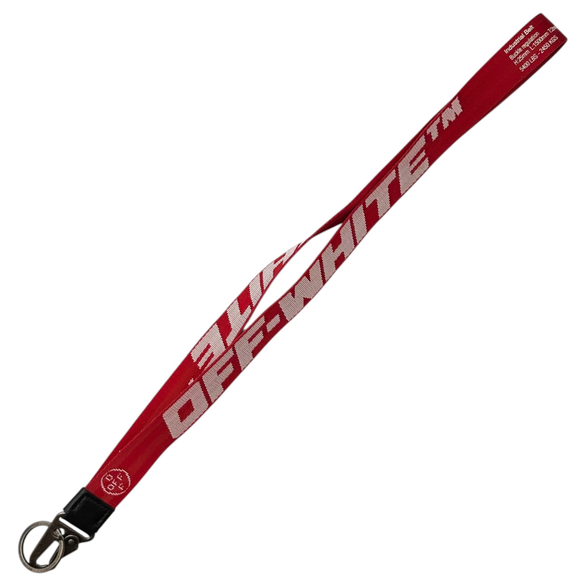 Off-White(オフホワイト) Logo Neck Strap ロゴ ネック ストラップ レッド