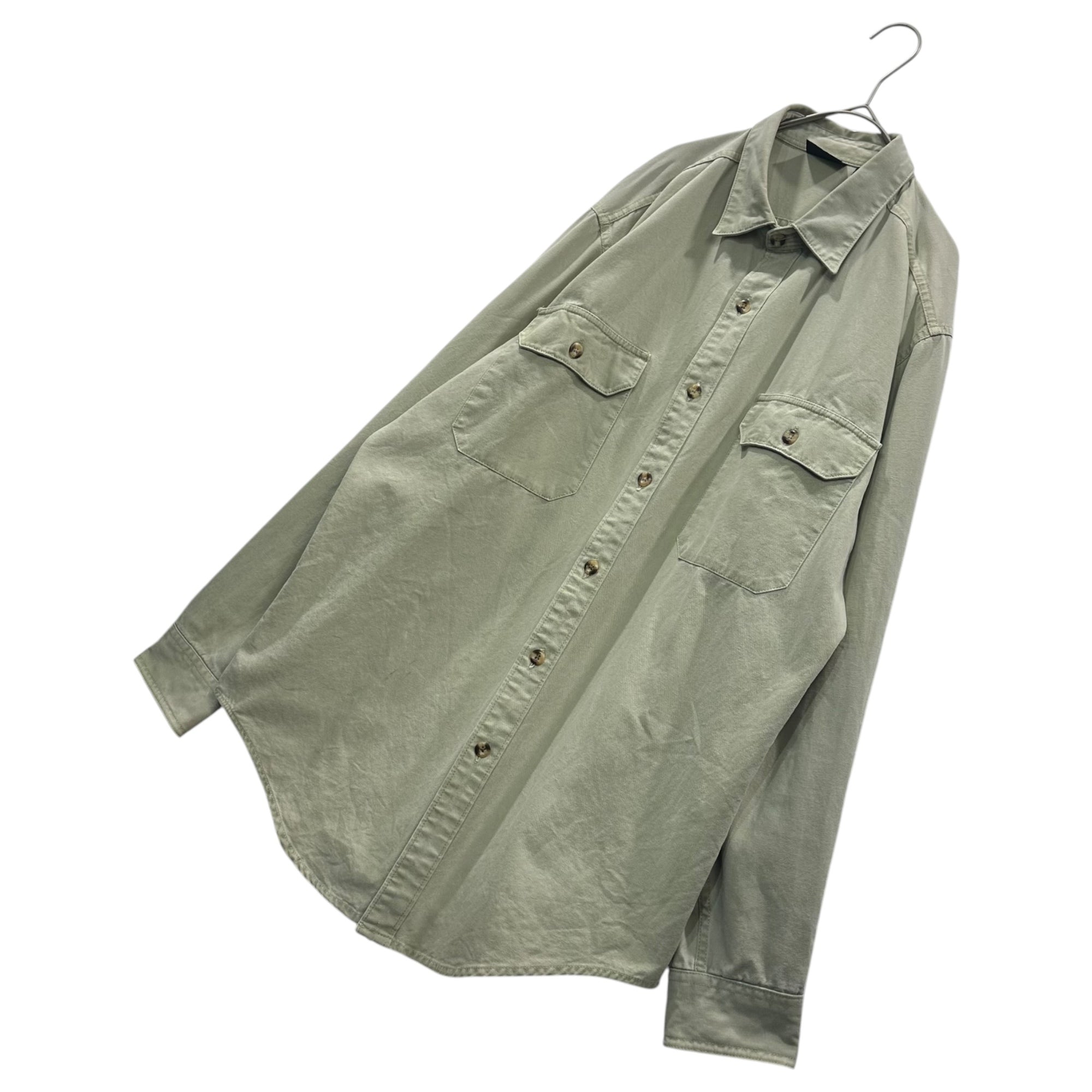 Patagonia(パタゴニア) 2000's Canvas Shirt キャンバス シャツ L ベージュ コットン