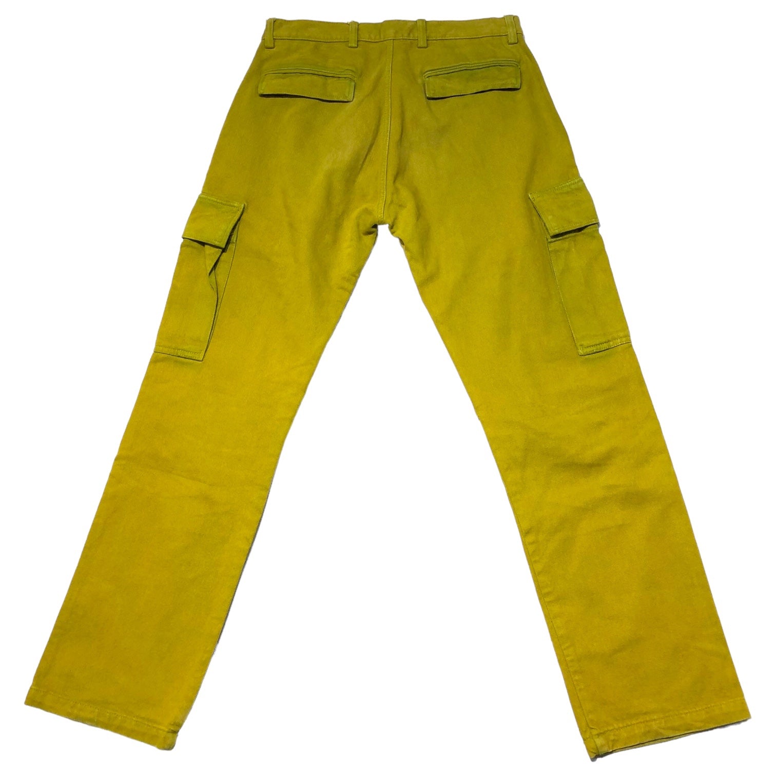 LOWRIDER(ローライダー) cargo denim pants カーゴ デニム パンツ W30 イエロー UK イギリス製 ジーンズ