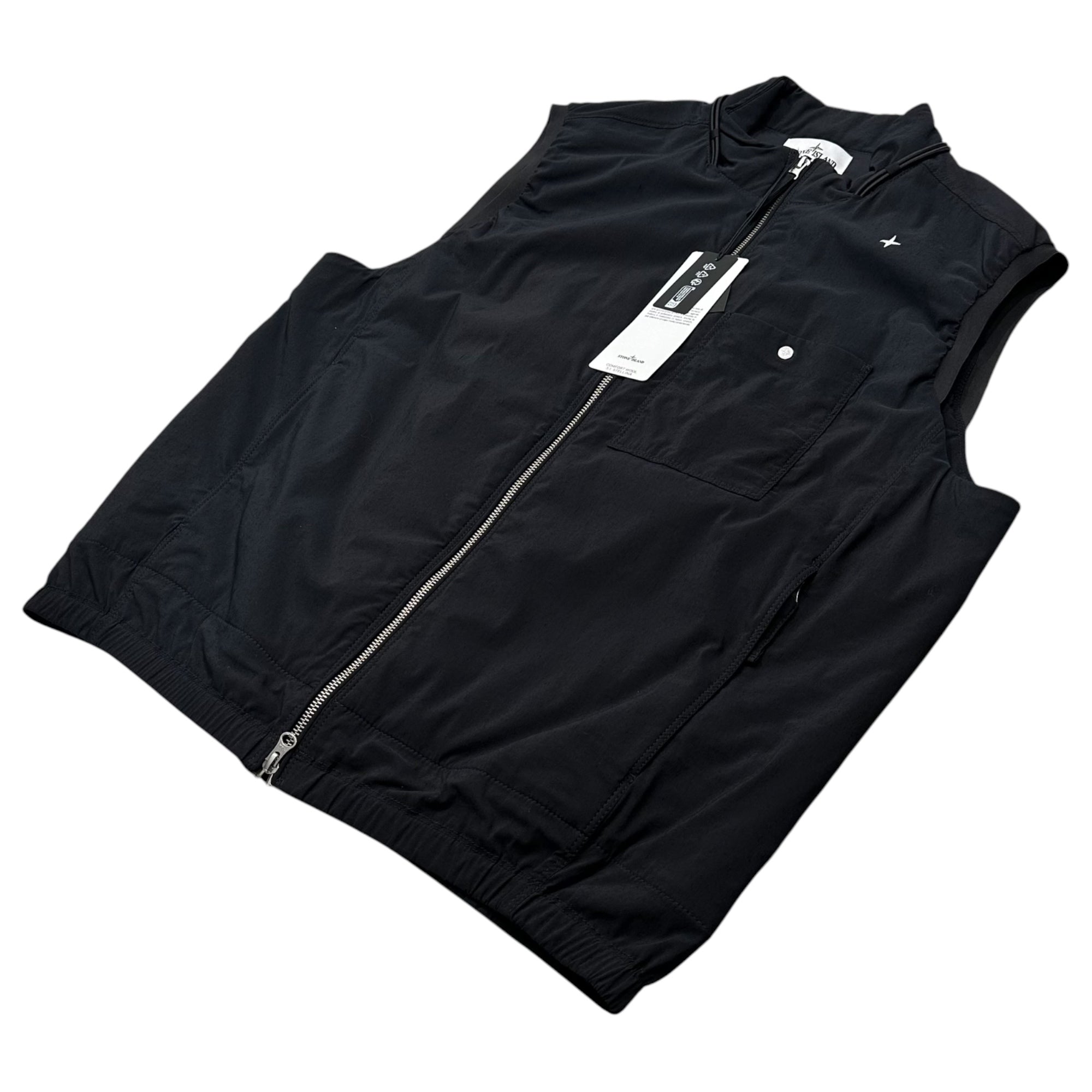 STONE ISLAND(ストーンアイランド) 2024AW Stellina Comfort Wool Layering Vest ステリーナ コンフォート ウール レイヤリング ベスト 8115G05G2 V0028 L ダークネイビー GIUBBOTTO S/MANICHE 中綿