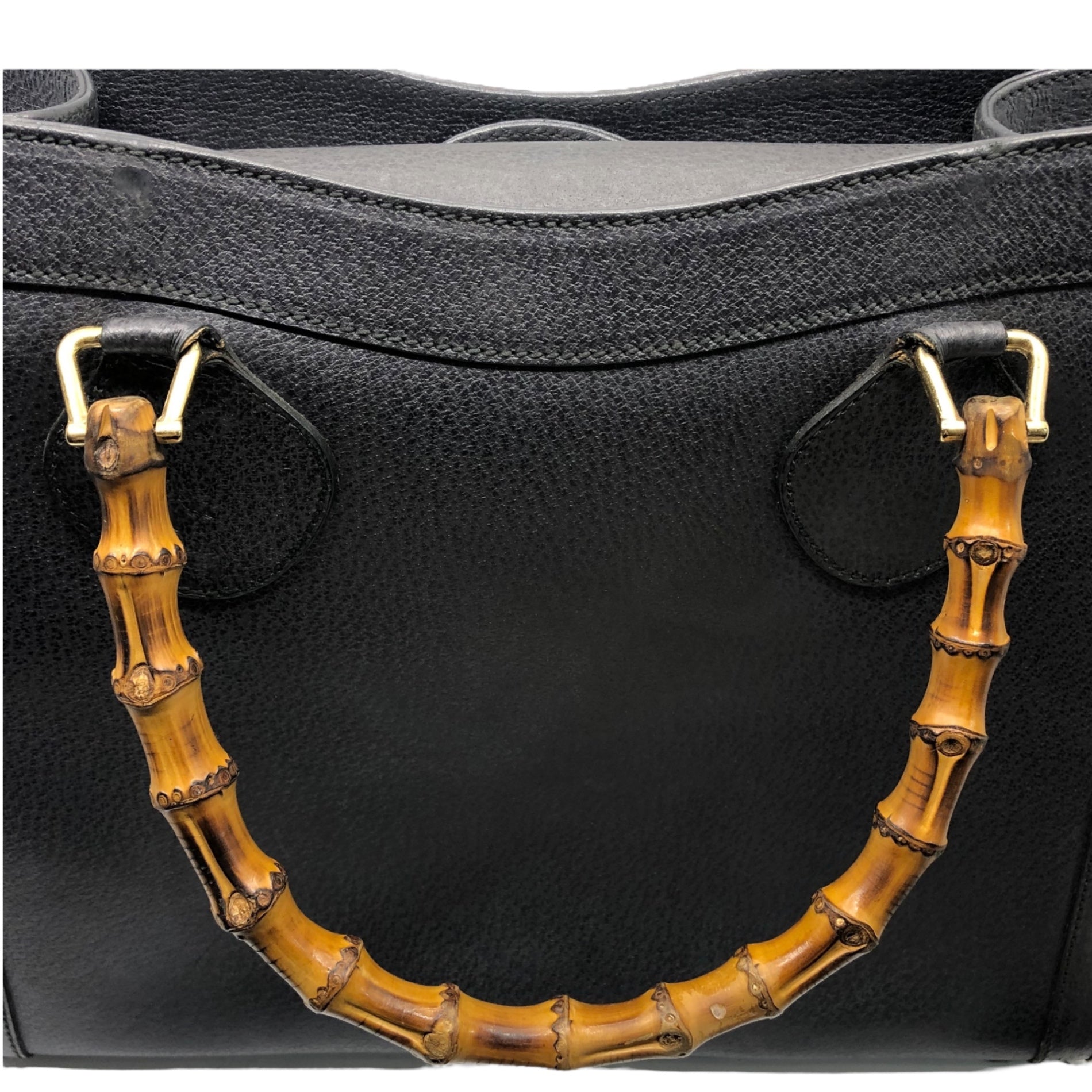 GUCCI(グッチ) OLD BOX type bamboo handbag オールド ボックスタイプ バンブー ハンド バッグ 鞄 レザー トート 002・0260 200110 グレー