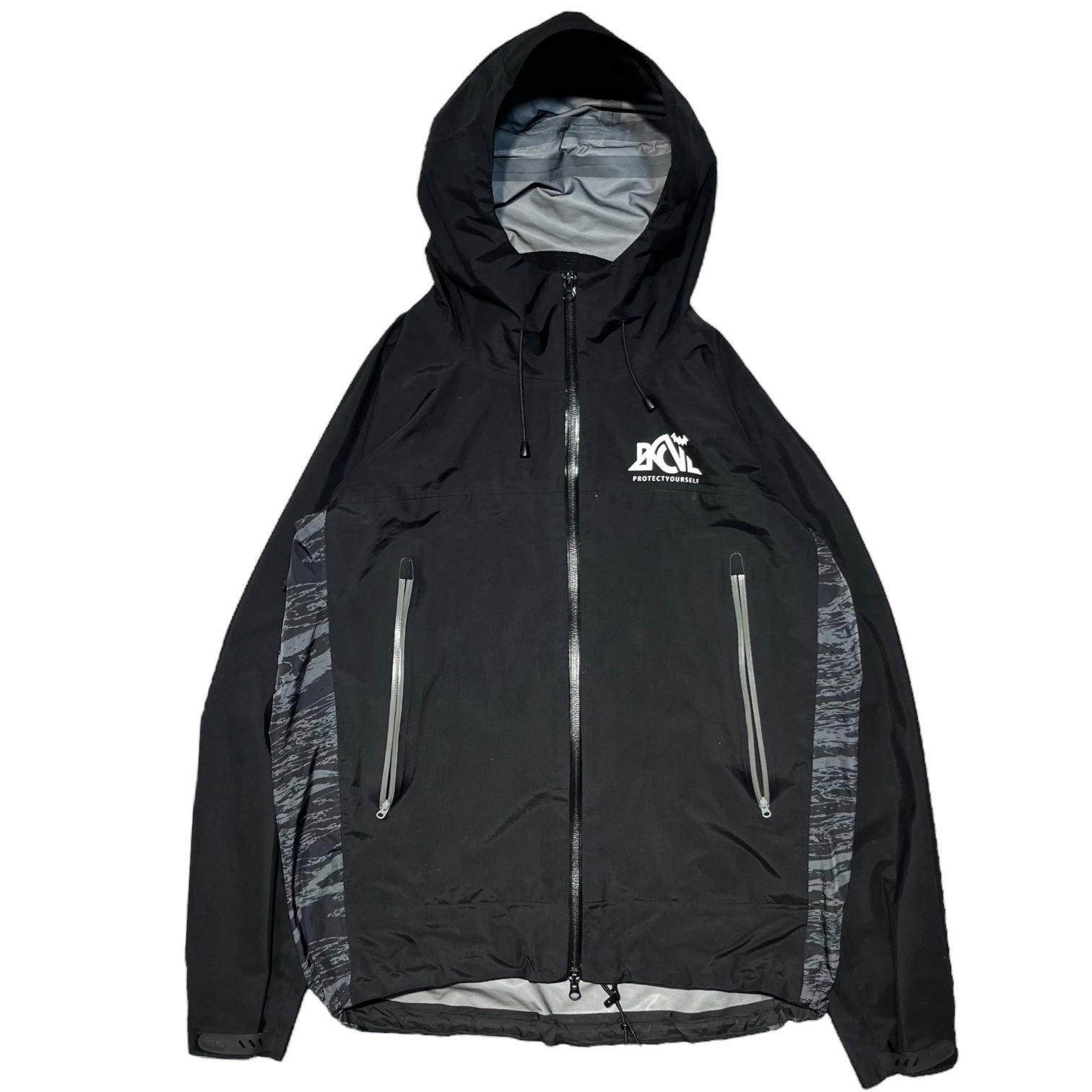 BACK CHANNEL(バックチャンネル) Nylon 3Layer Mountain Parka ナイロン 3レイヤー マウンテン パーカー XL ブラック