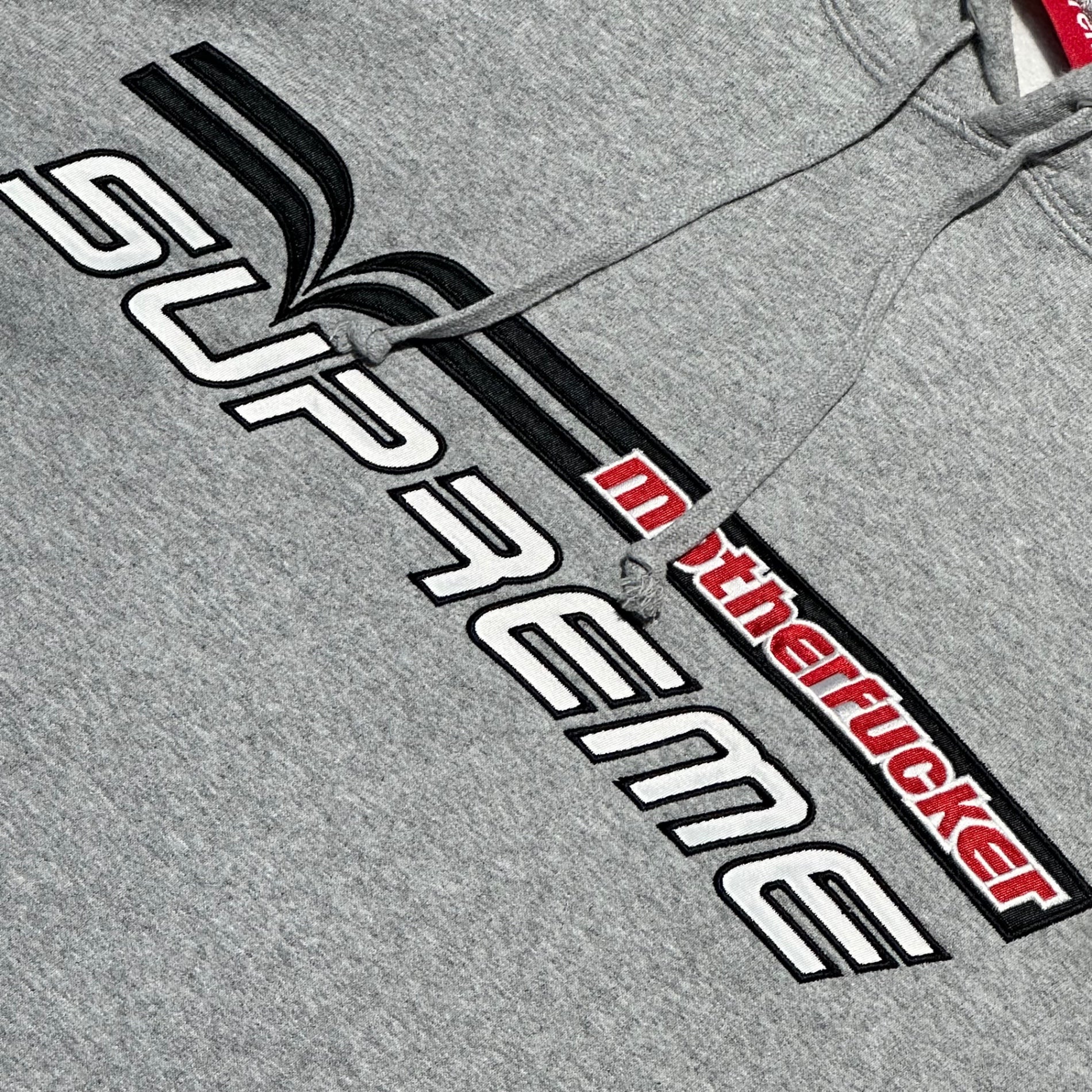 SUPREME(シュプリーム) 19SS Motherfucker Hooded Sweatshirt マザーファッカー プルオーバー パーカー L グレー ロゴ