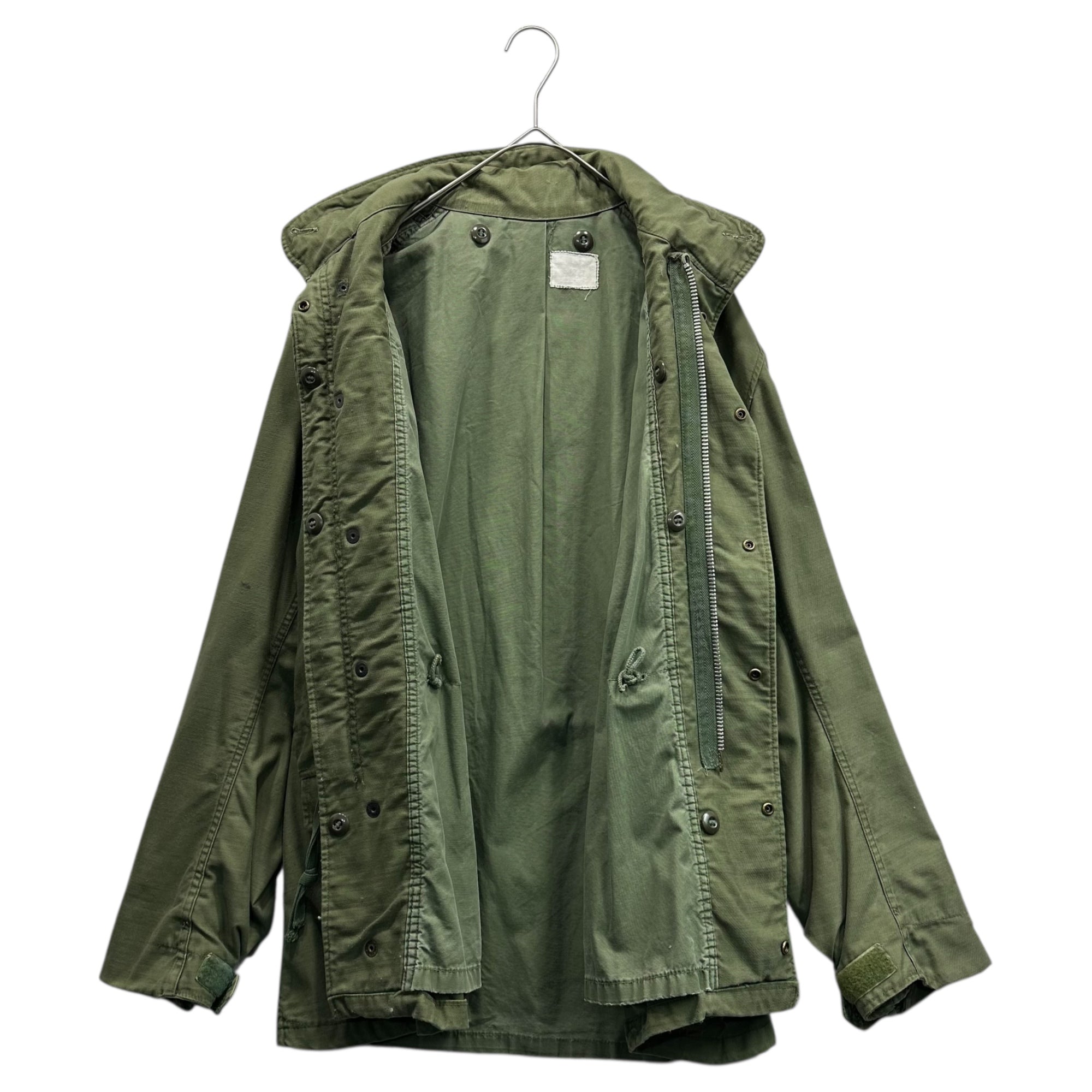 US ARMY(アメリカ軍) 60～70's M-65 2nd model Field Jacket 60年～70年代 フィールド ジャケット 表記消(M程度) カーキ 60年代 ヴィンテージ ミリタリー アルミジップ