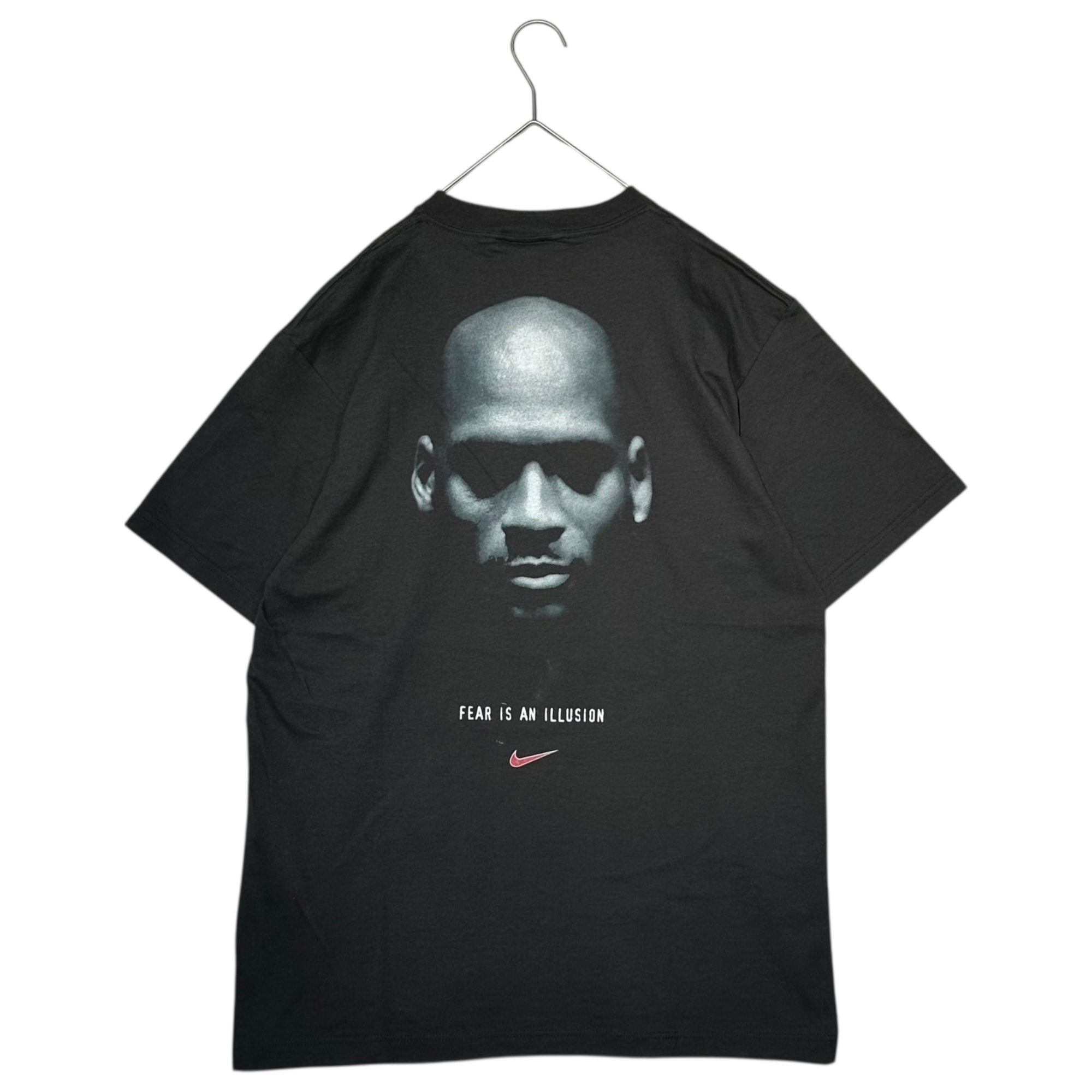 NIKE(ナイキ) 90's JORDAN FEAR IS AN ILLUSION ジョーダン フェイス Tシャツ 662854-010 M ブラック 90年代 ヴィンテージ デッドストック
