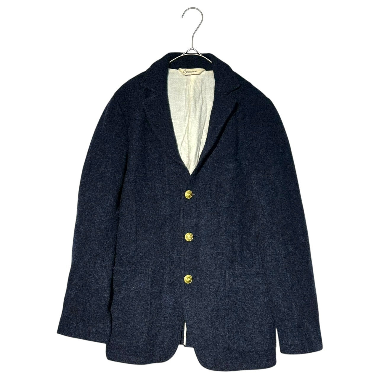 O gran naso !(オーグランナーゾ) Wool jacket setup ウール ジャケット セットアップ S ネイビー ジョガー テーラード 日本製