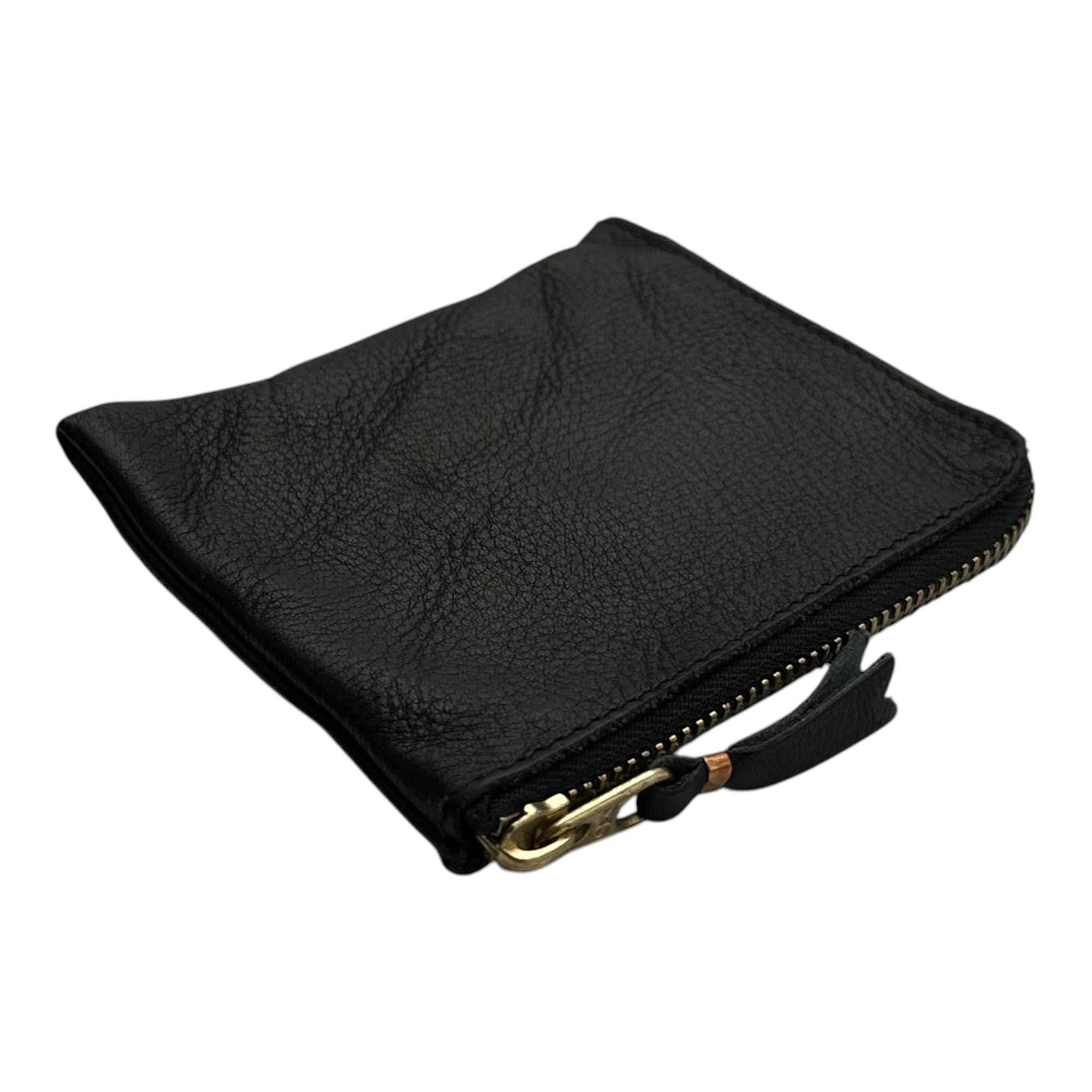 Wallet COMME des GARCONS(ウォレットコムデギャルソン) WASHED WALLET ウォッシュド レザー ウォレット 財布 SA3100WW FREE ブラック