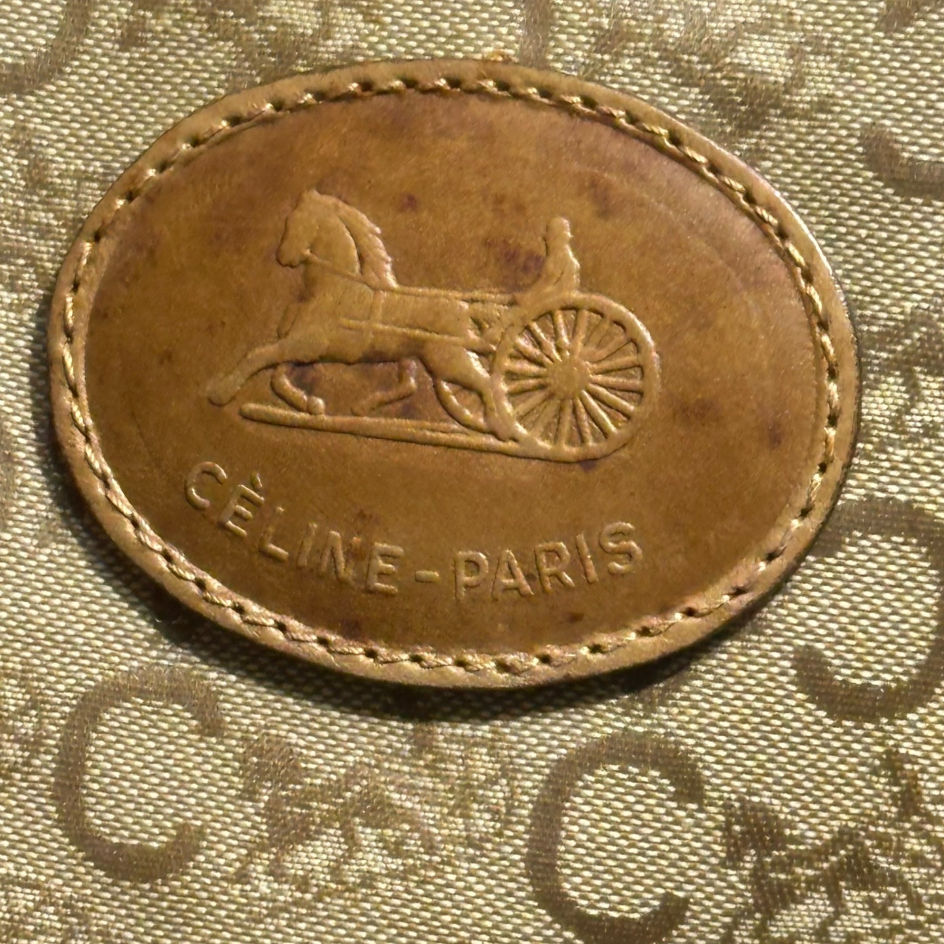 CELINE(セリーヌ) C Macadam Handbag C マカダム ハンド バッグ ベージュ ヴィンテージ OLD オールド ミニ ボストン