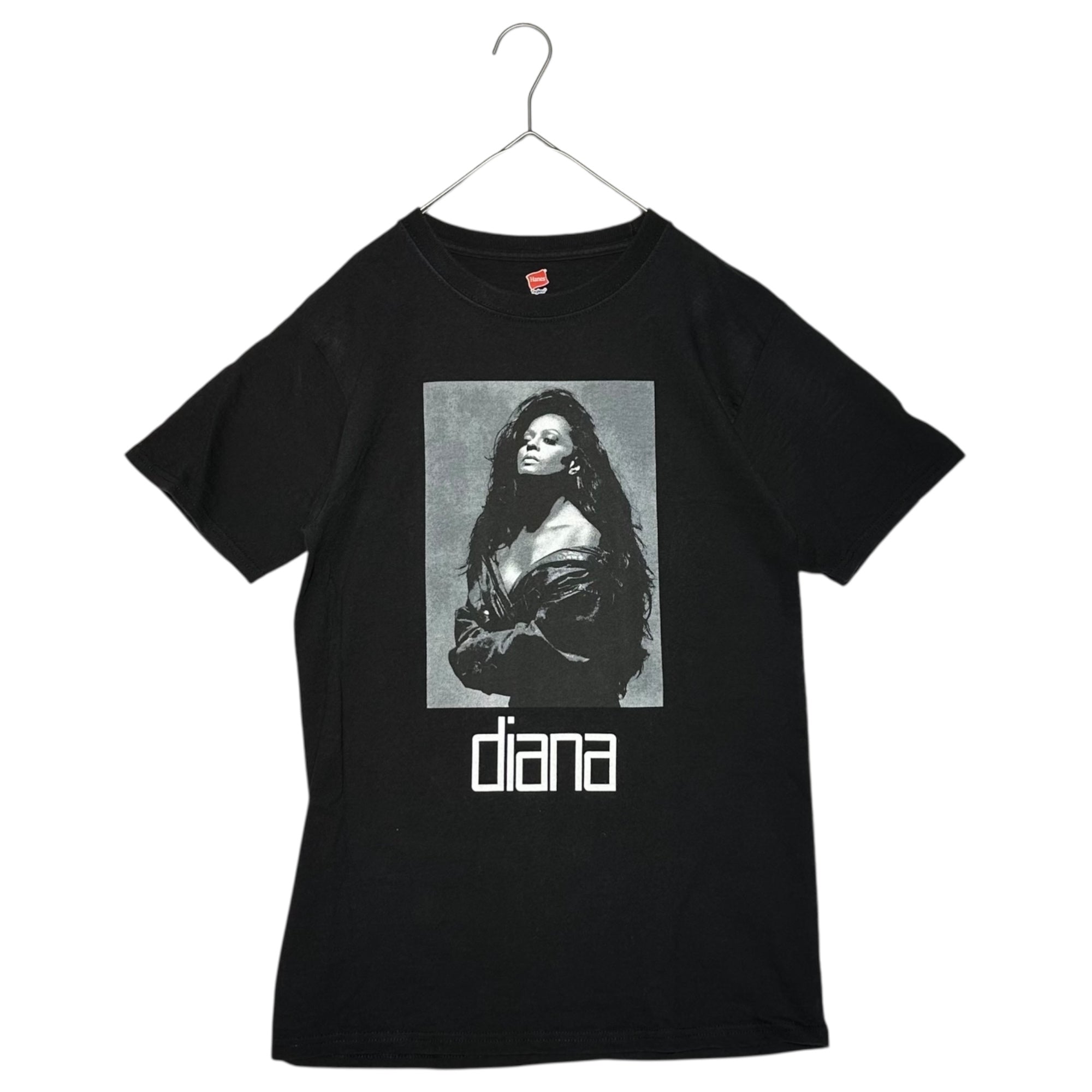 Hanes(ヘインズ) Diana Ross “I’m Coming Out” Tee ダイアナ ロス フォト Tシャツ S ブラック