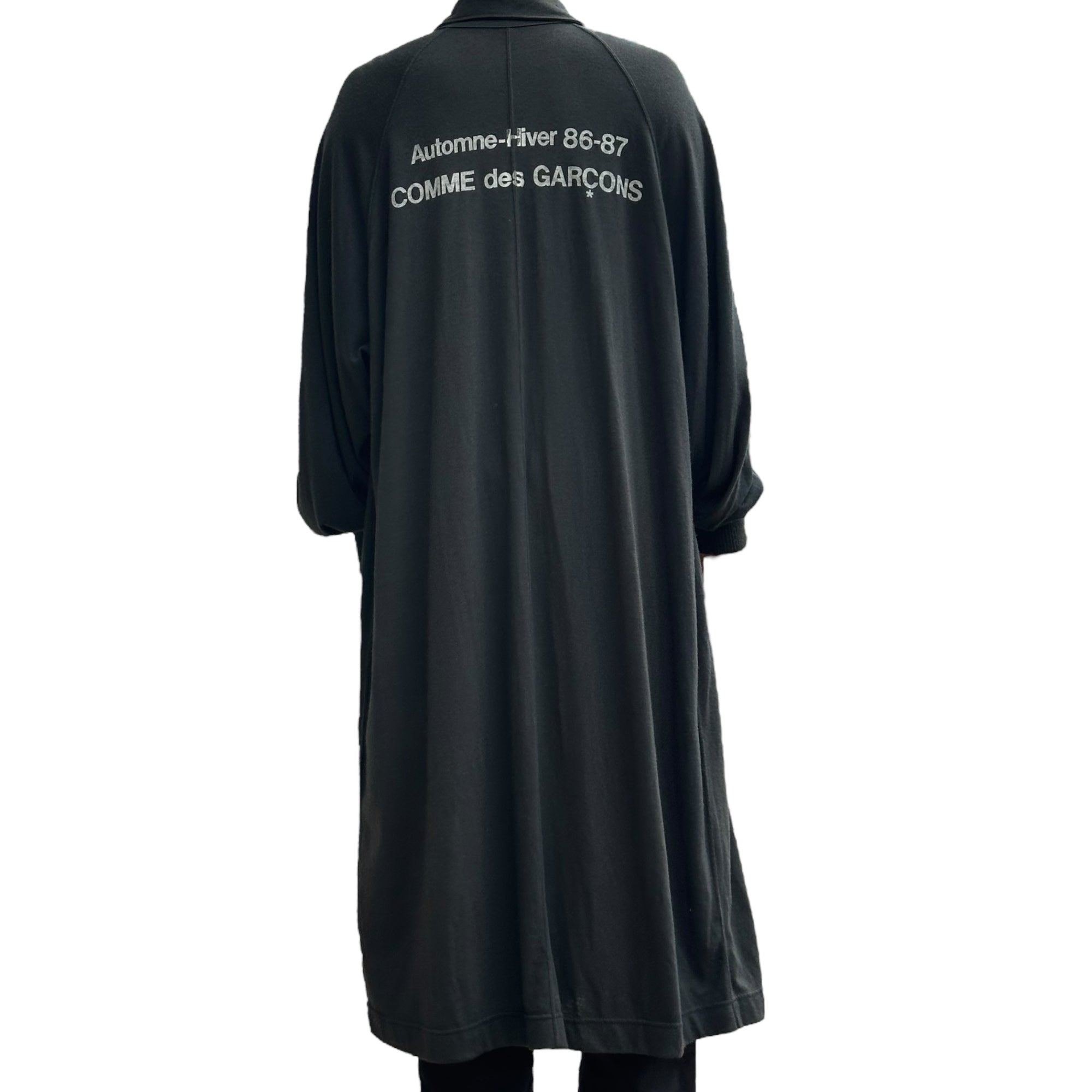 COMME des GARCONS(コムデギャルソン) 1986AW "automne-hiver 86-87" Original Stuff Coat オリジナル スタッフ コート M ブラック 80's 80年代 アーカイブ ステンカラー