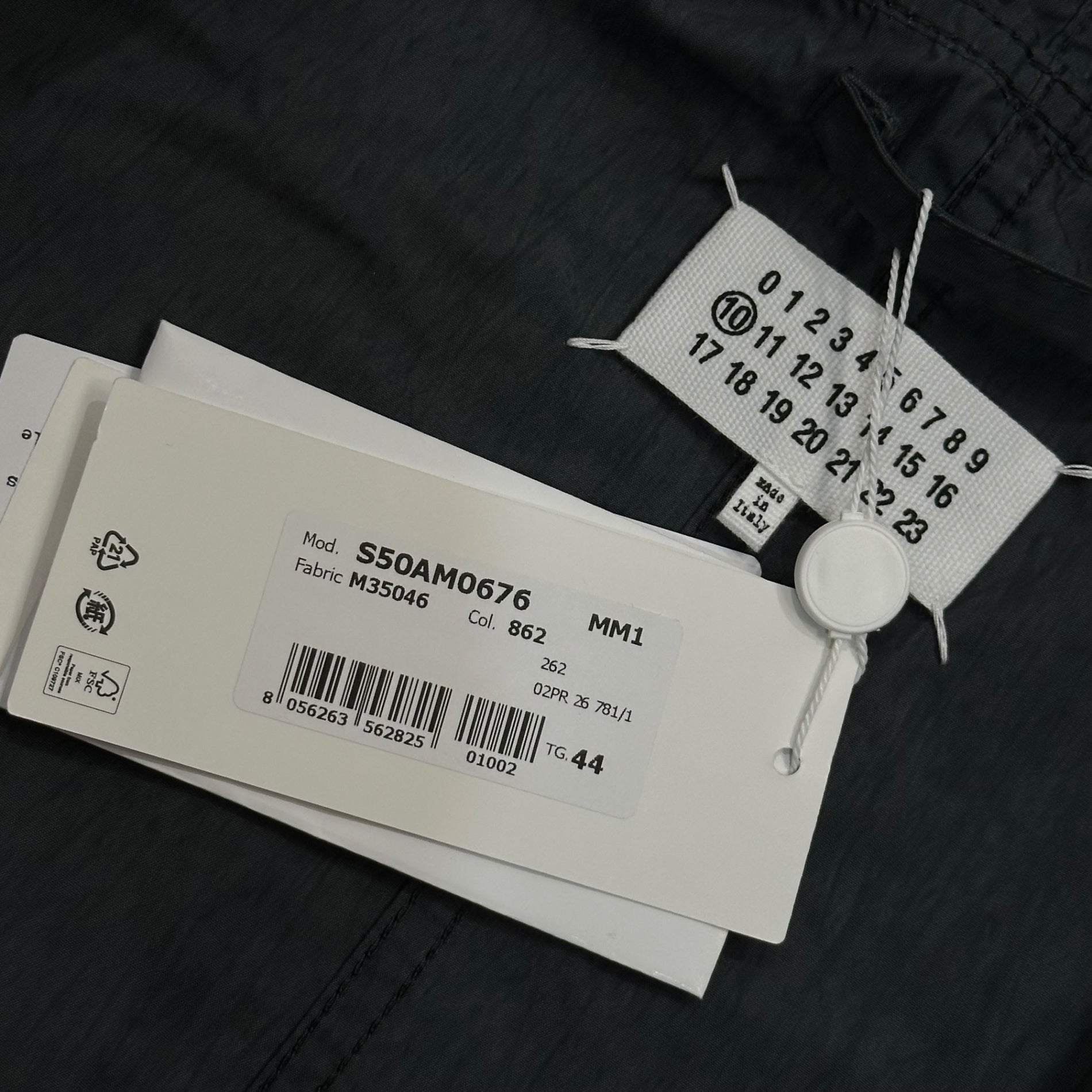 MAISON MARGIELA(メゾンマルジェラ) 2026AW Hooded Parka Coat フィッシュテール モッズ コート S50AM0676 44 ブラック