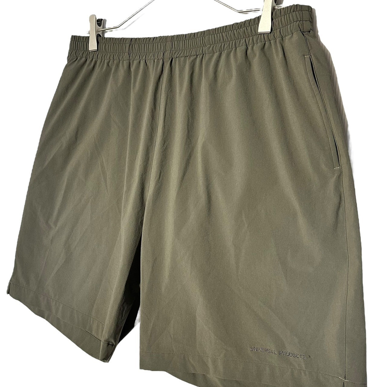 UNIVERSAL PRODUCTS(ユニバーサルプロダクツ) 24SS Baggy Shorts バギー ショーツ ハーフパンツ 241-60501 3(L程度) オリーブ 参考定価16,000円＋税