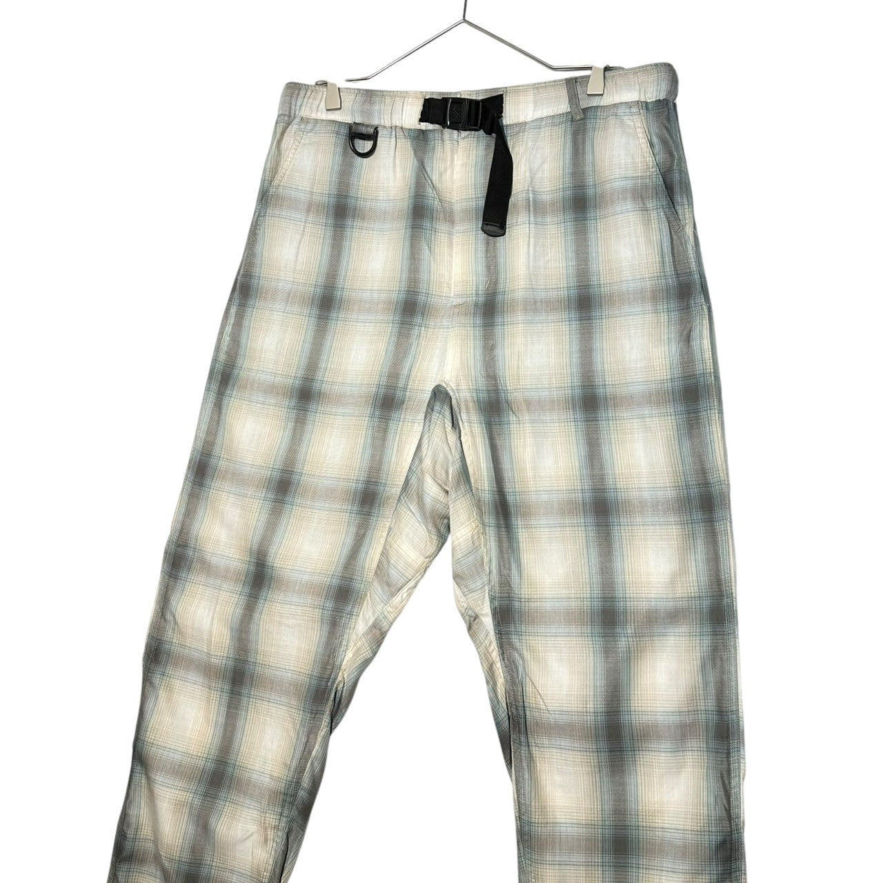 AiE(エーアイイー) Climbing Pants - Ombre Check Cotton Lyocell クライミング パンツ MR965 M スカイブルー×ベージュ オンブレ チェック コットン リヨセル イージー