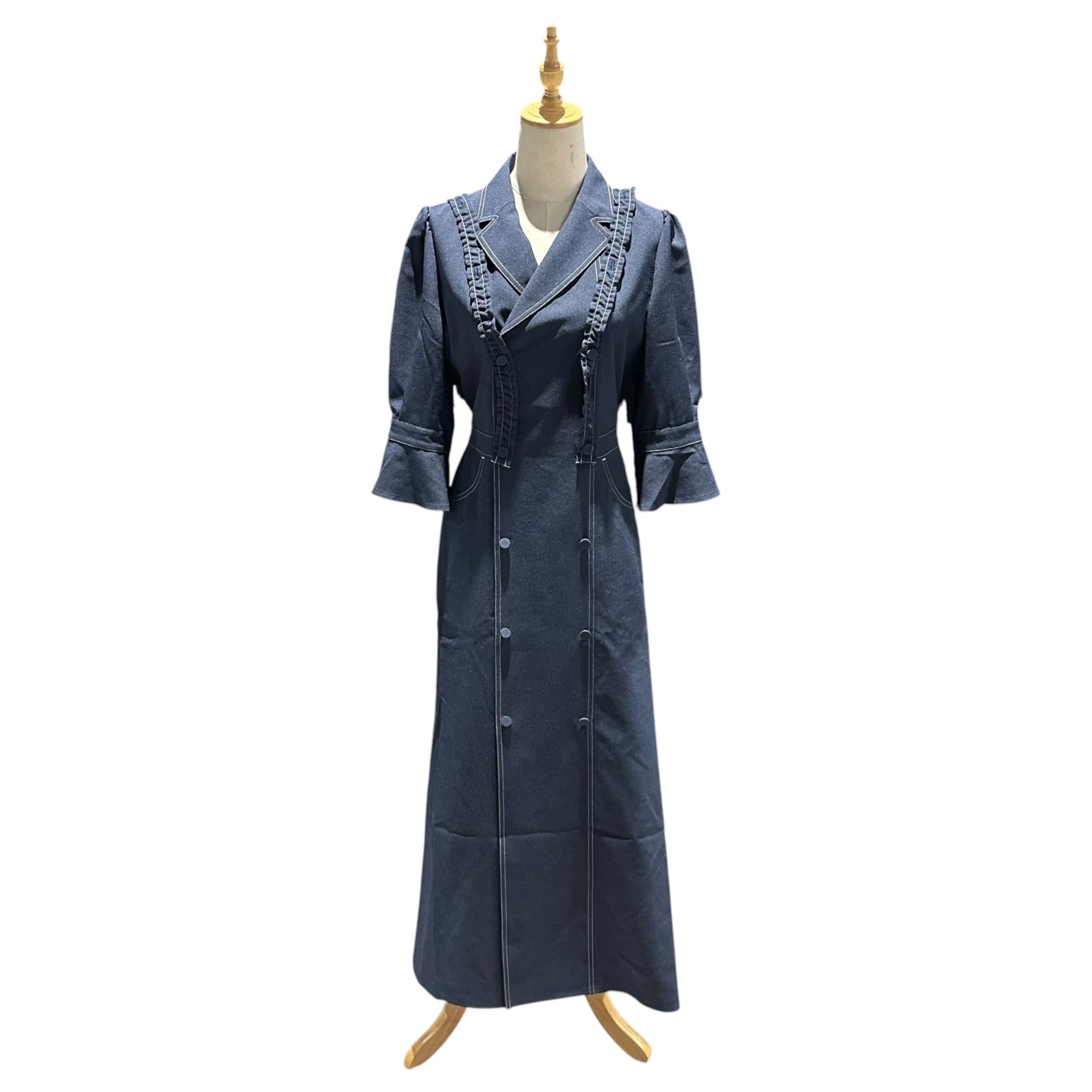 AMERI(アメリ) 2021SS Tailored Suspender Dress テーラー サスペンダー ドレス 01110920701 ネイビー