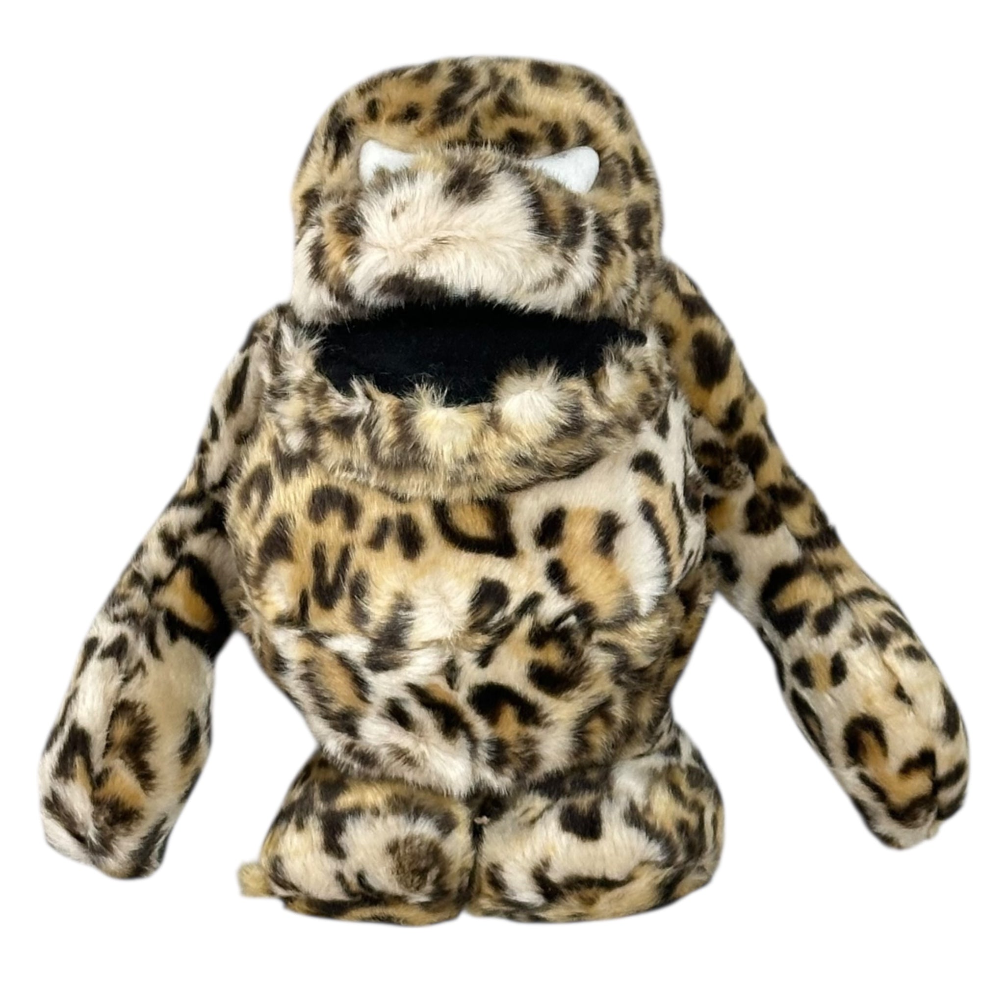 BOUNTY HUNTER(バウンティーハンター) Leopard-print Mojarukun stuffed toy レオパード柄 もじゃるくん ぬいぐるみ ブラウン 未開封 稀少品
