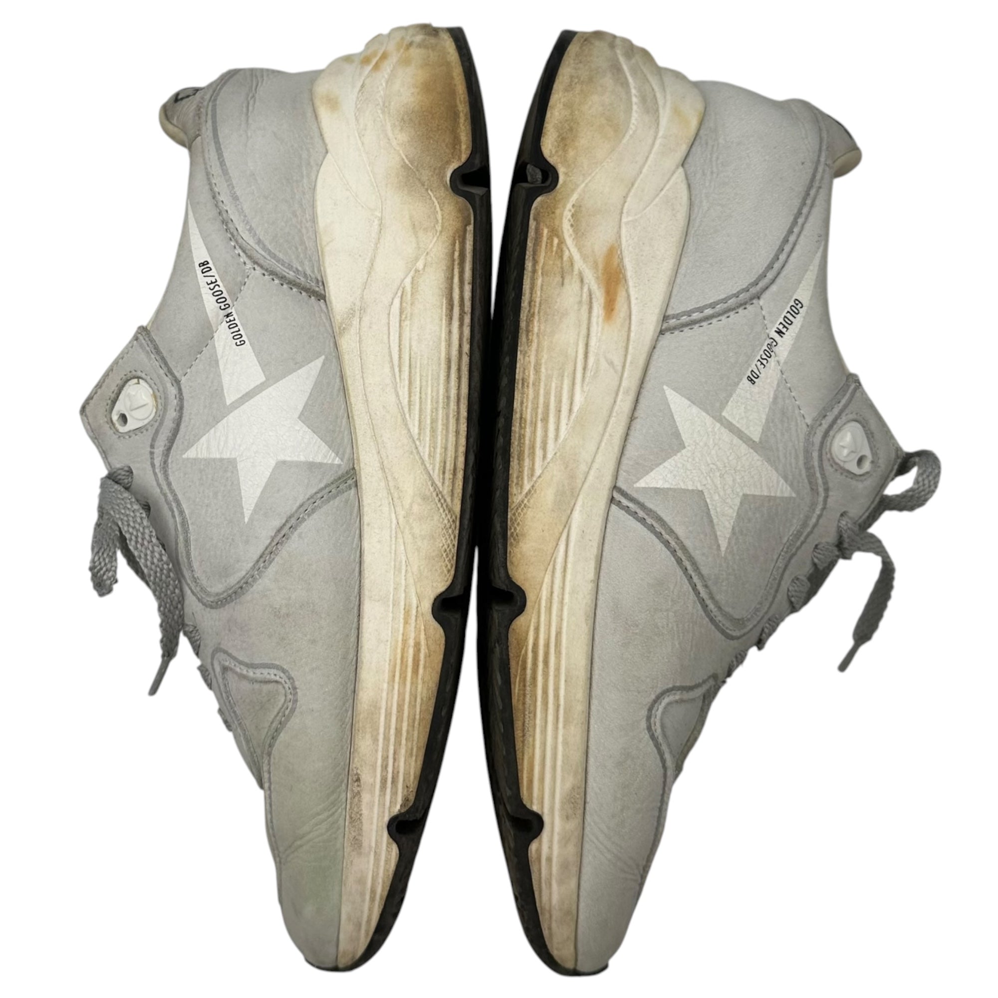 GOLDEN GOOSE(ゴールデングース) Running Sole ユーズド 加工 ランニング ローカット スニーカー 37(24cm程度) ライトグレー