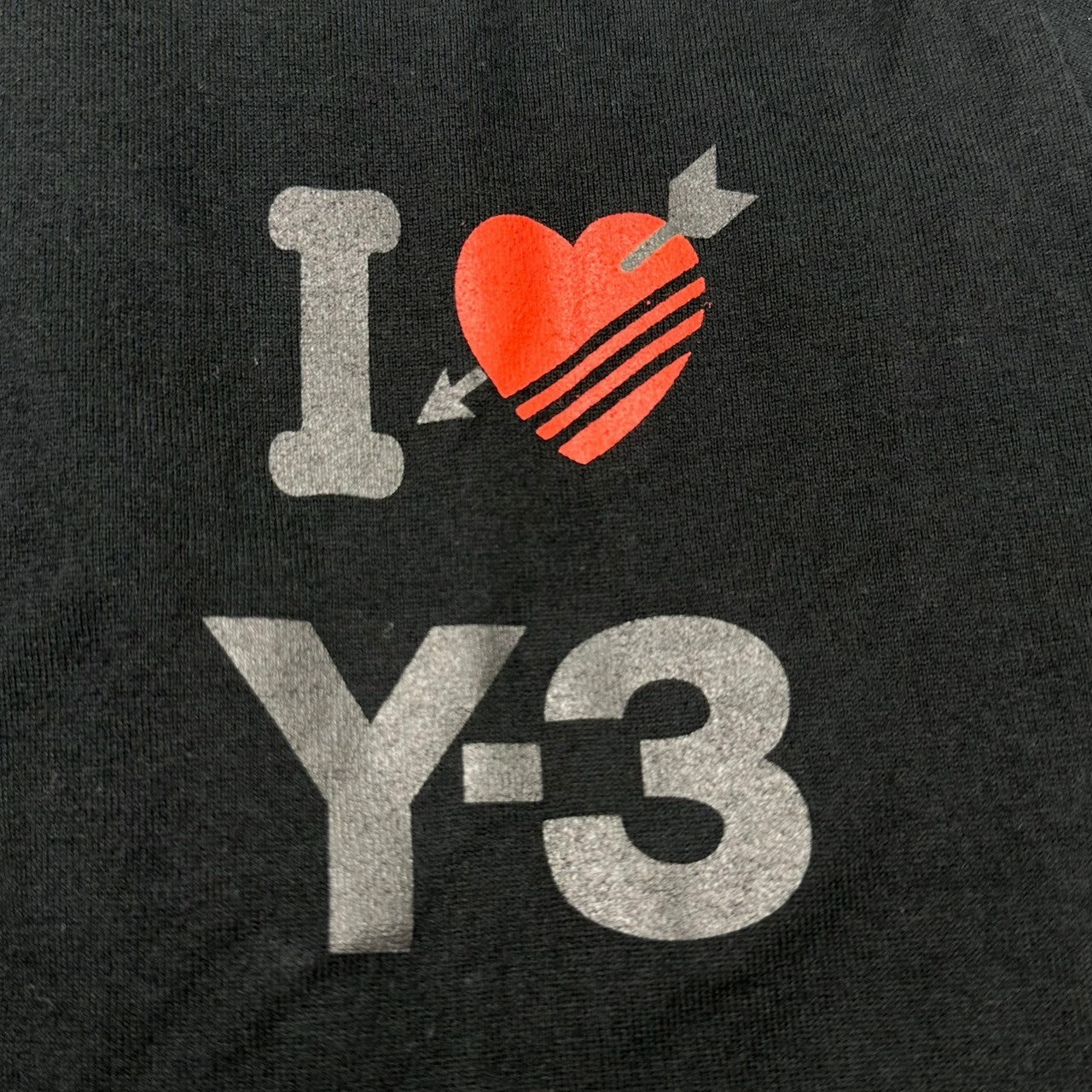 Y-3(ワイスリー) ”I LOVE Y-3” LOGO S/S Tee 半袖 ロゴ Tシャツ Y3-T92-190 L ブラック