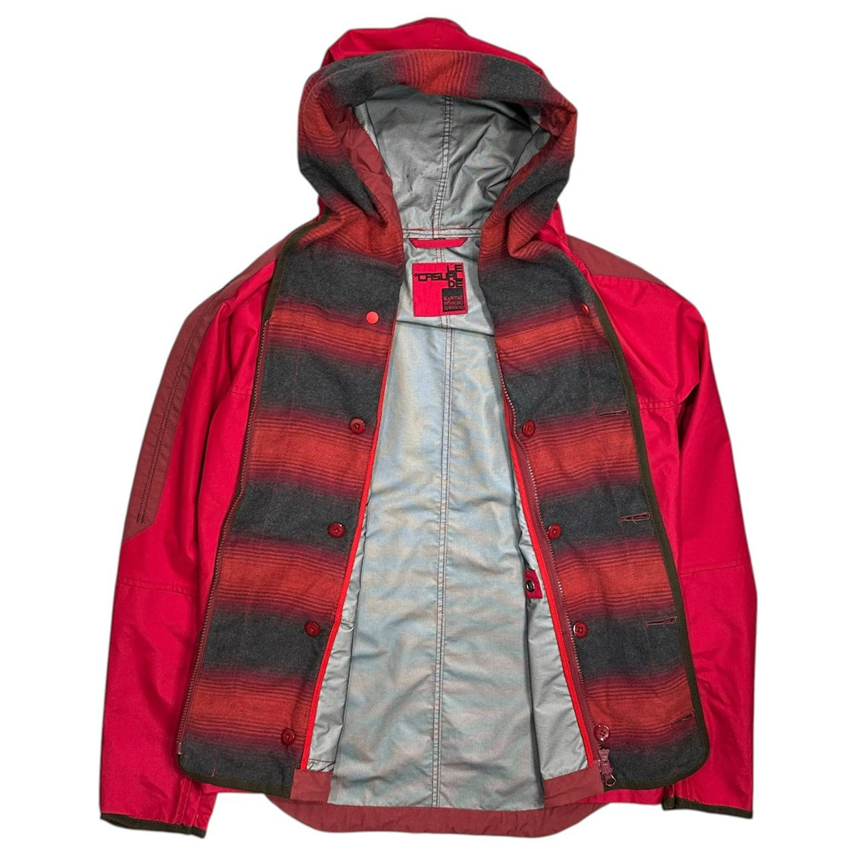 MARITHE FRANCOIS GIRBAUD(マリテフランソワジルボー) Old Double-Nylon Parka オールド ダブル ナイロン パーカー  M7-4658 M レッド